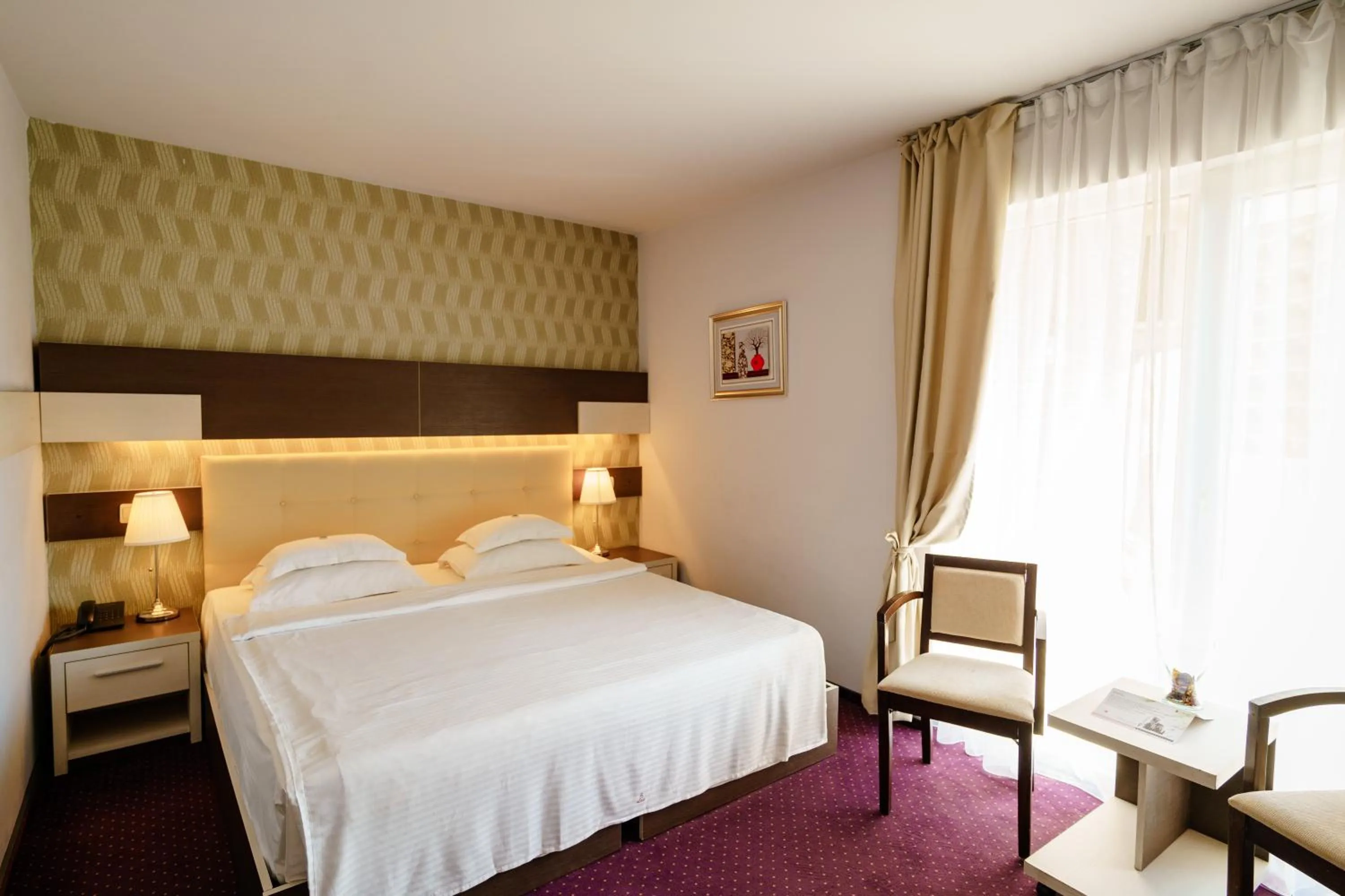 Bed in Bacolux Afrodita, Herculane