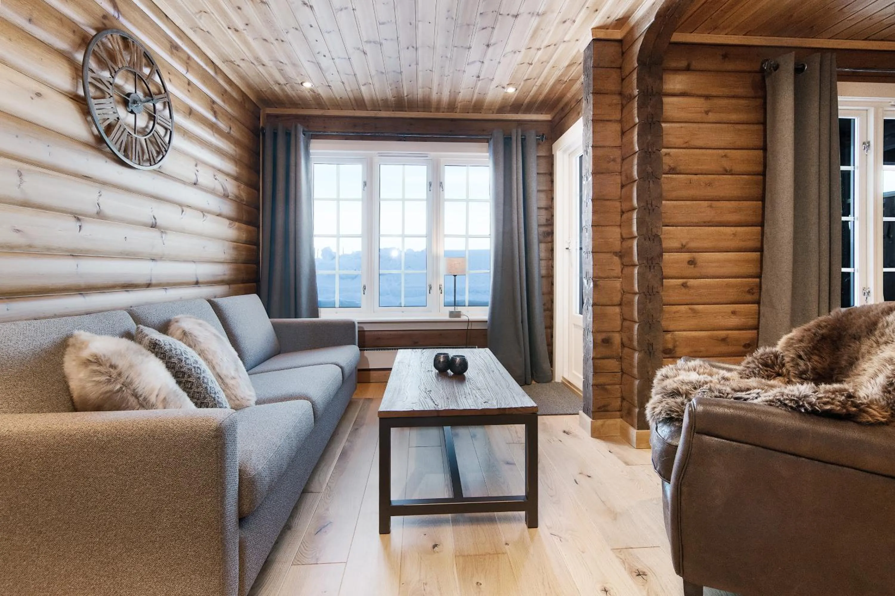 Living room in Blefjell Lodge