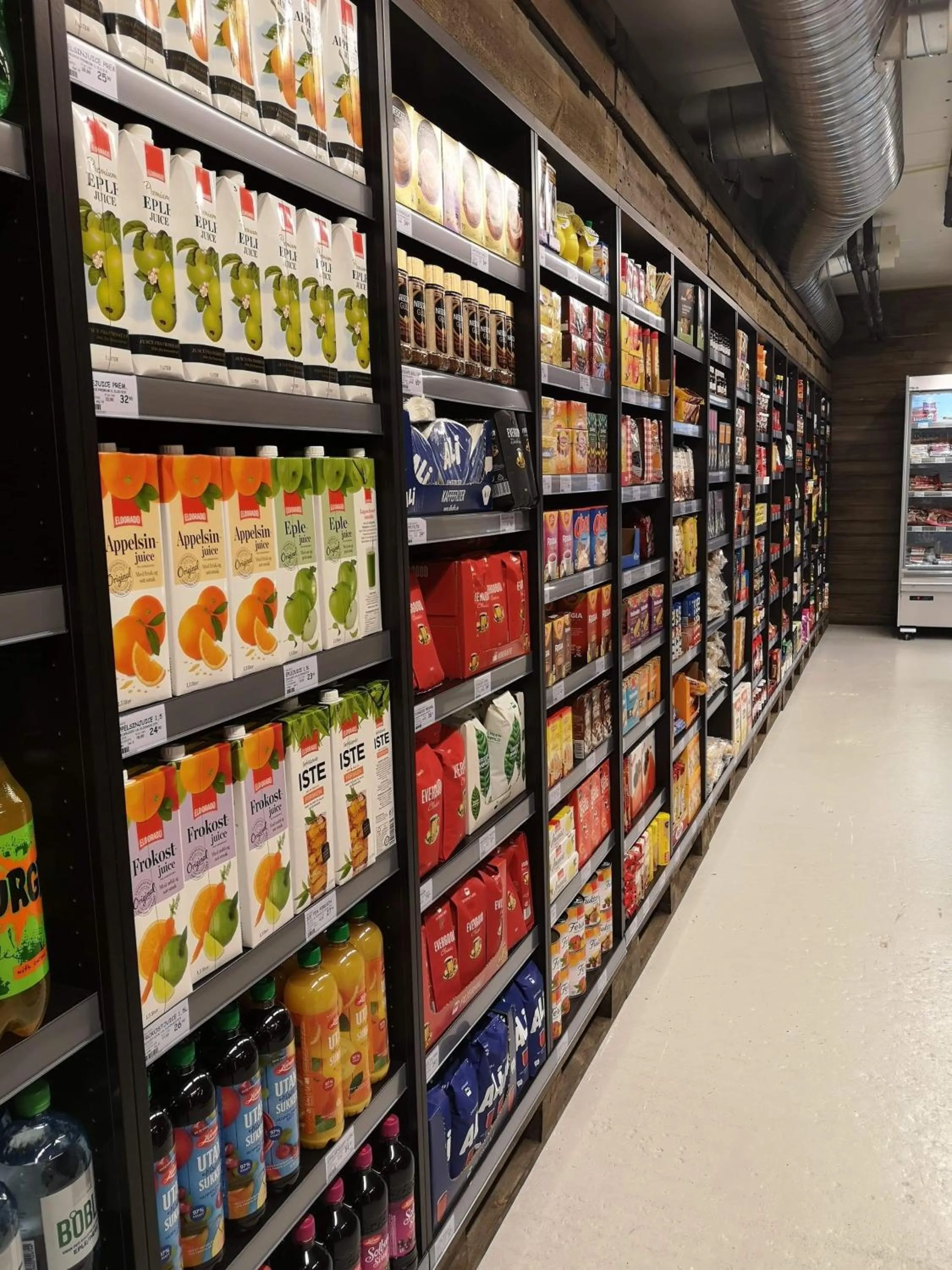 Supermarket/grocery shop in Blefjell Lodge