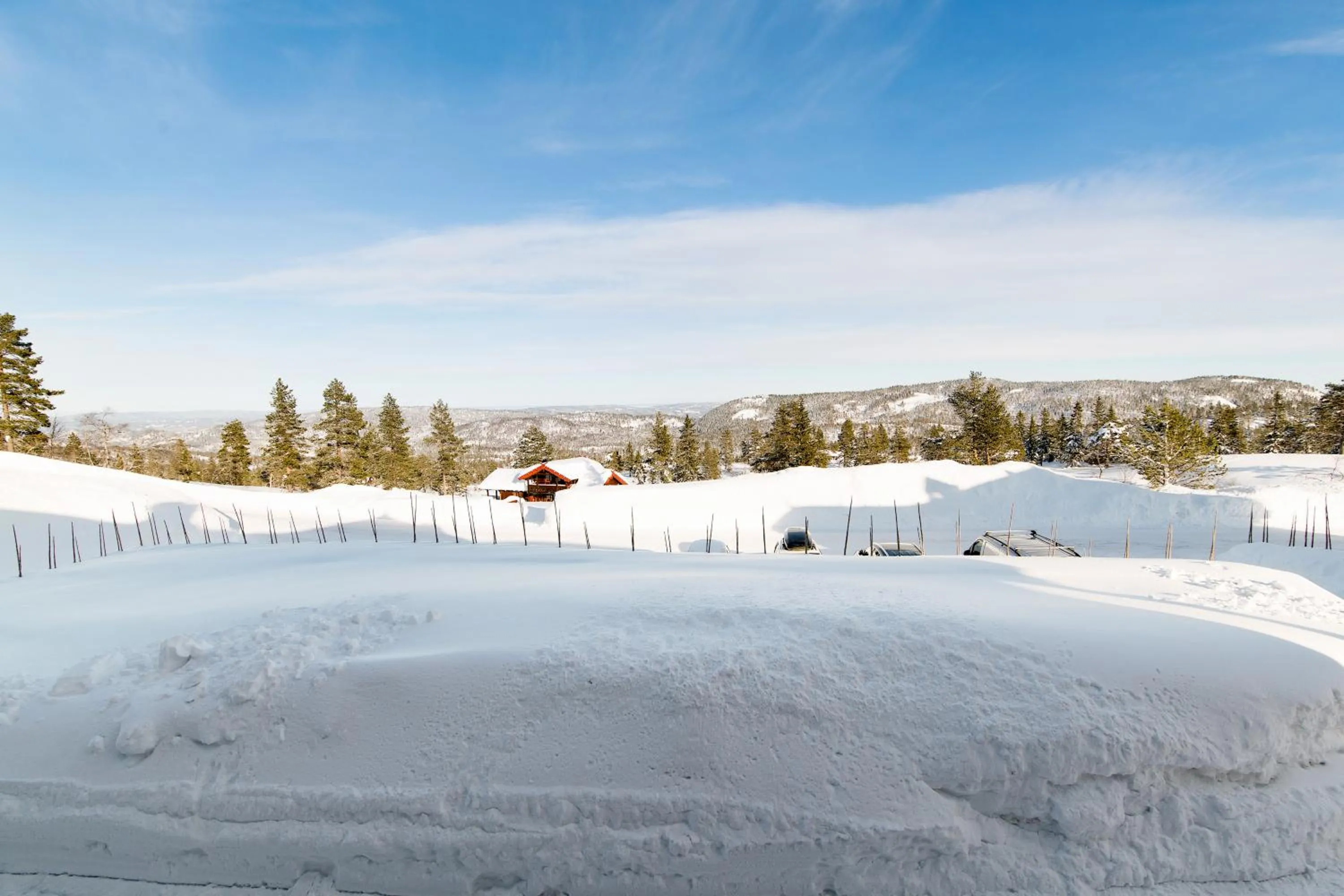 Mountain view in Blefjell Lodge