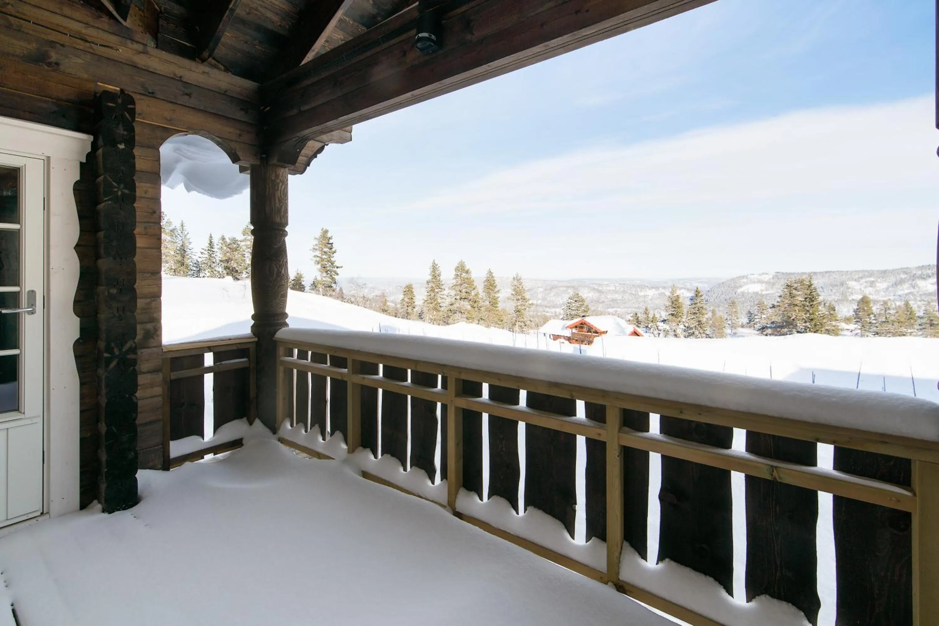 Mountain view in Blefjell Lodge