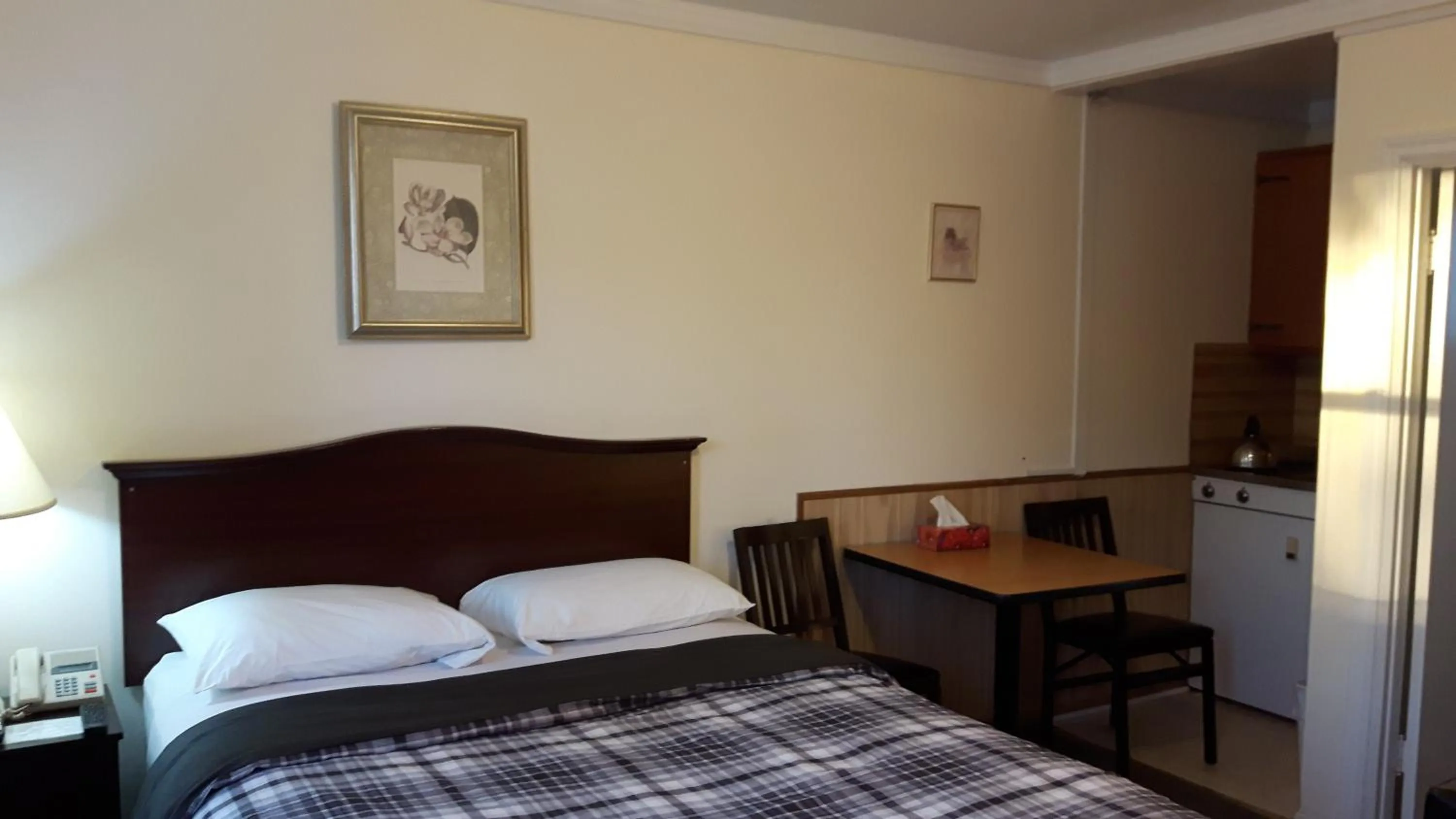 Kitchen or kitchenette in The Maplewood Motel