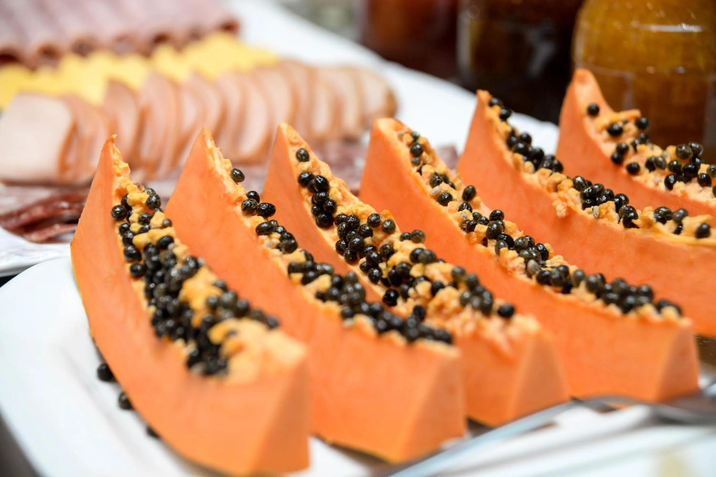 Buffet breakfast in Pousada Ares da Serra - Centro