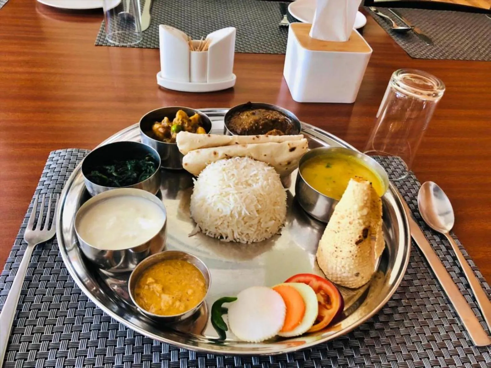 Food and drinks in Hotel Peaceland Lumbini