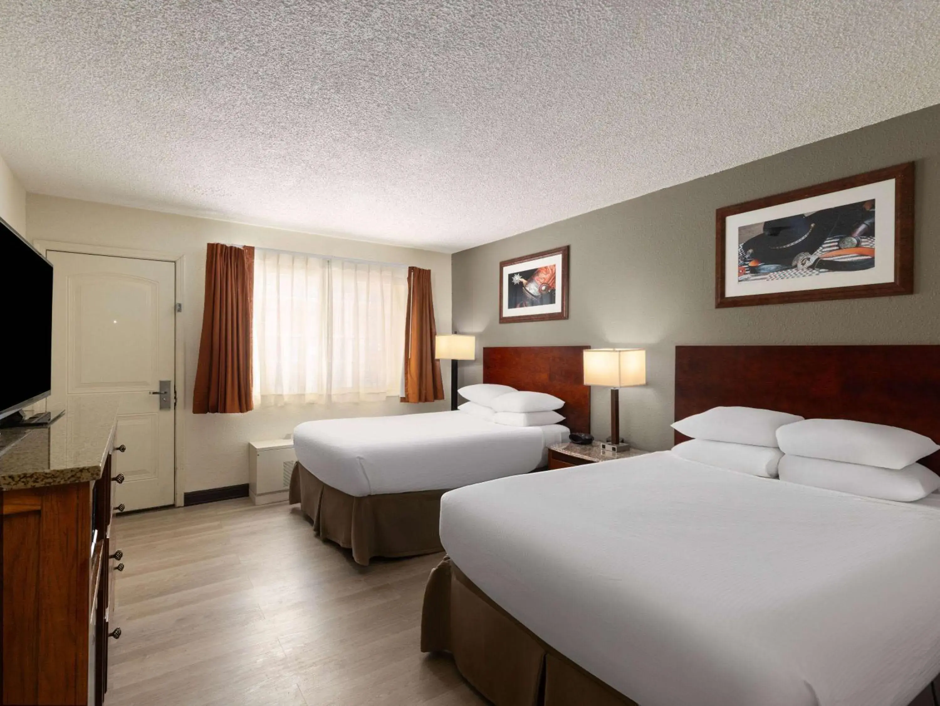 Mobility Accessible Room with Two Double Beds and Courtyard View, Non-Smoking in Ramada by Wyndham Elko Hotel at Stockmen's Casino Mobility Accessible Room with Two Double Beds and Courtyard View, Non-Smoking in Ramada by Wyndham Elko Hotel at Stockmen's Casino