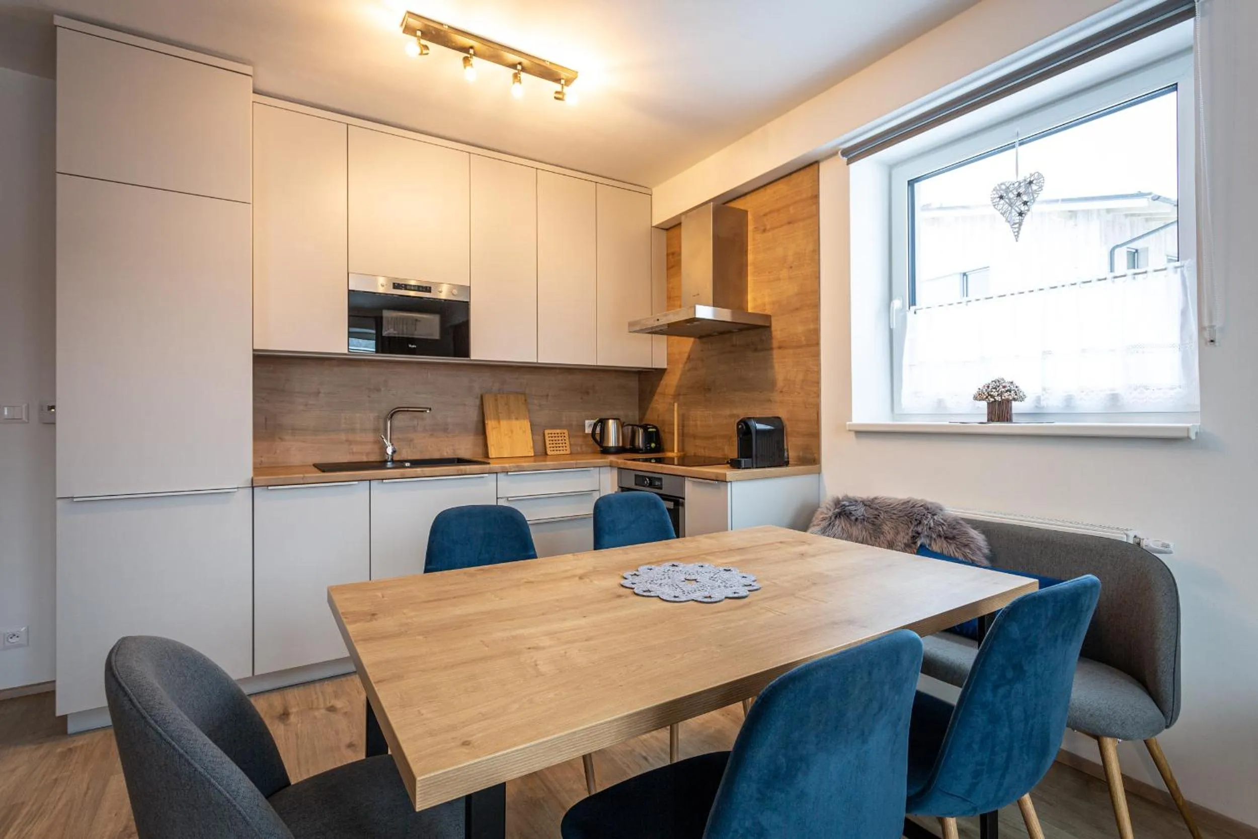 Kitchen or kitchenette in Aparthotel Klínovec Views