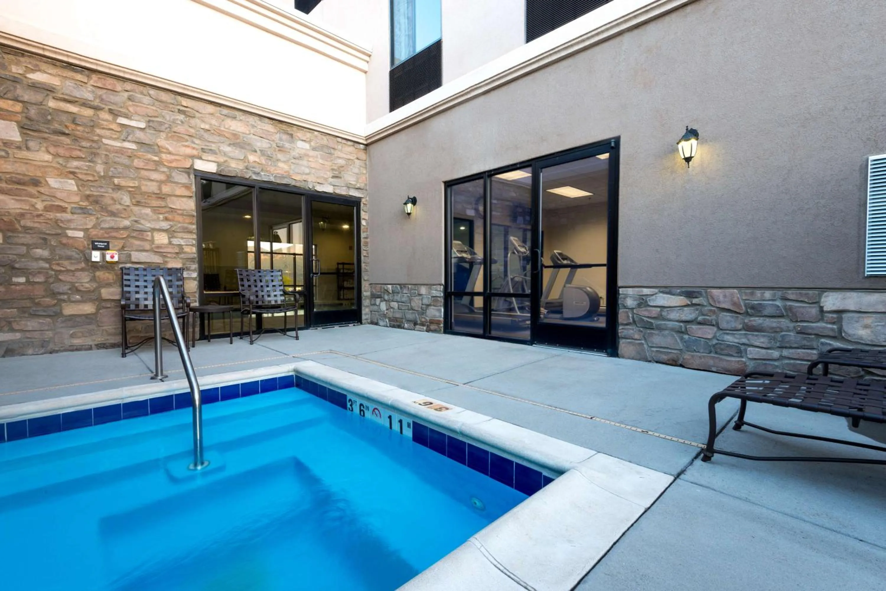 Pool view in Hampton Inn & Suites Colorado Springs-Air Force Academy/I-25 North