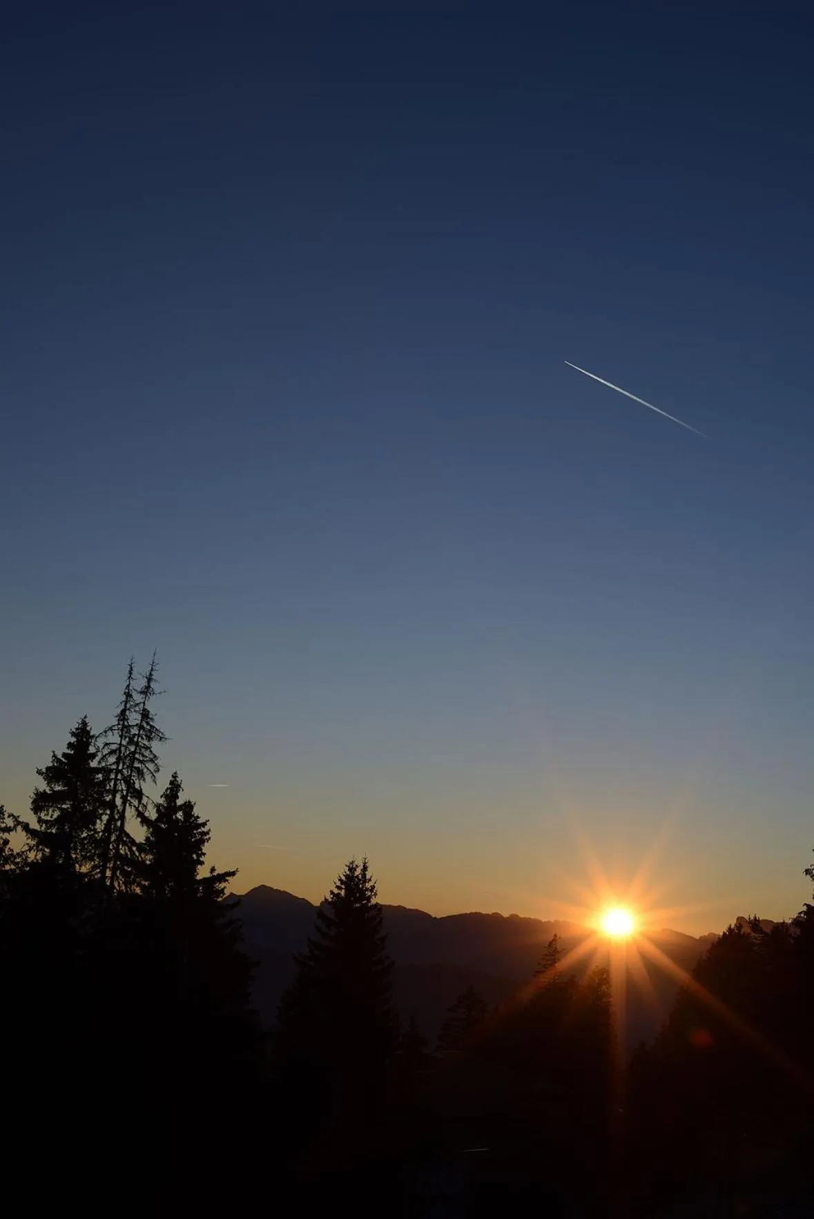 Mountain view in Auberge Restaurant du Virage