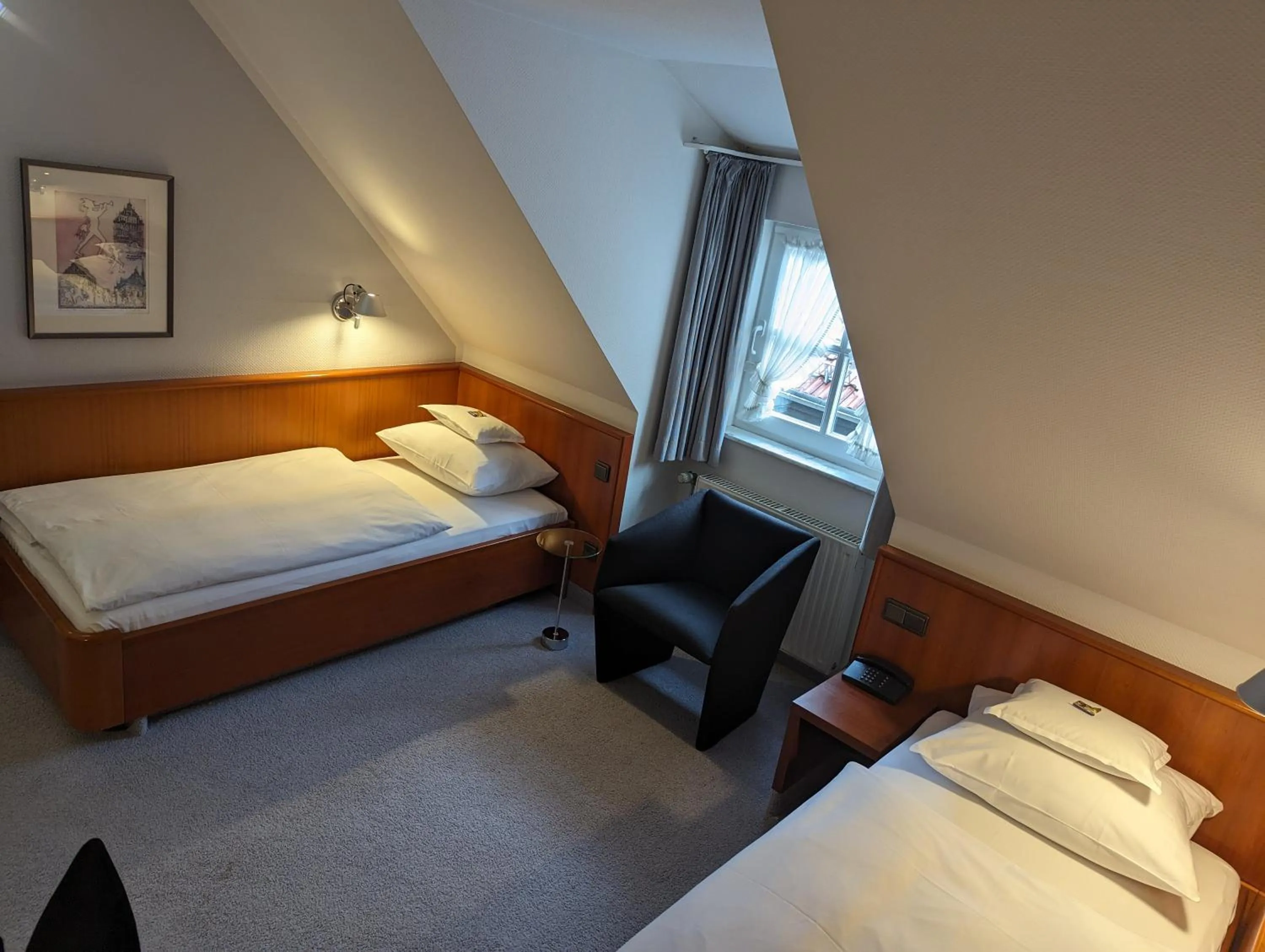 Bed in Historik Hotel Garni Christinenhof