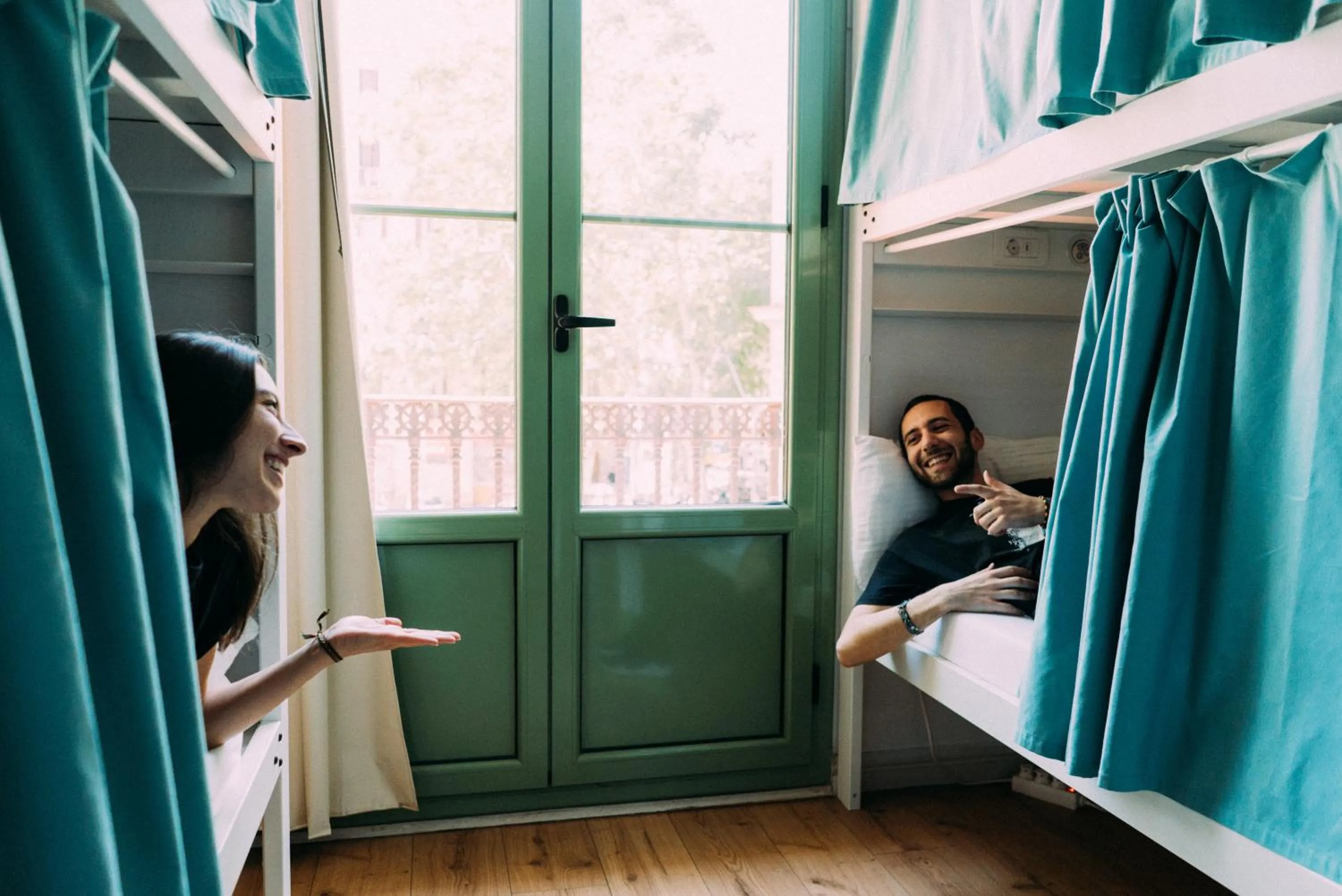 Balcony/Terrace in Black Swan Hostel