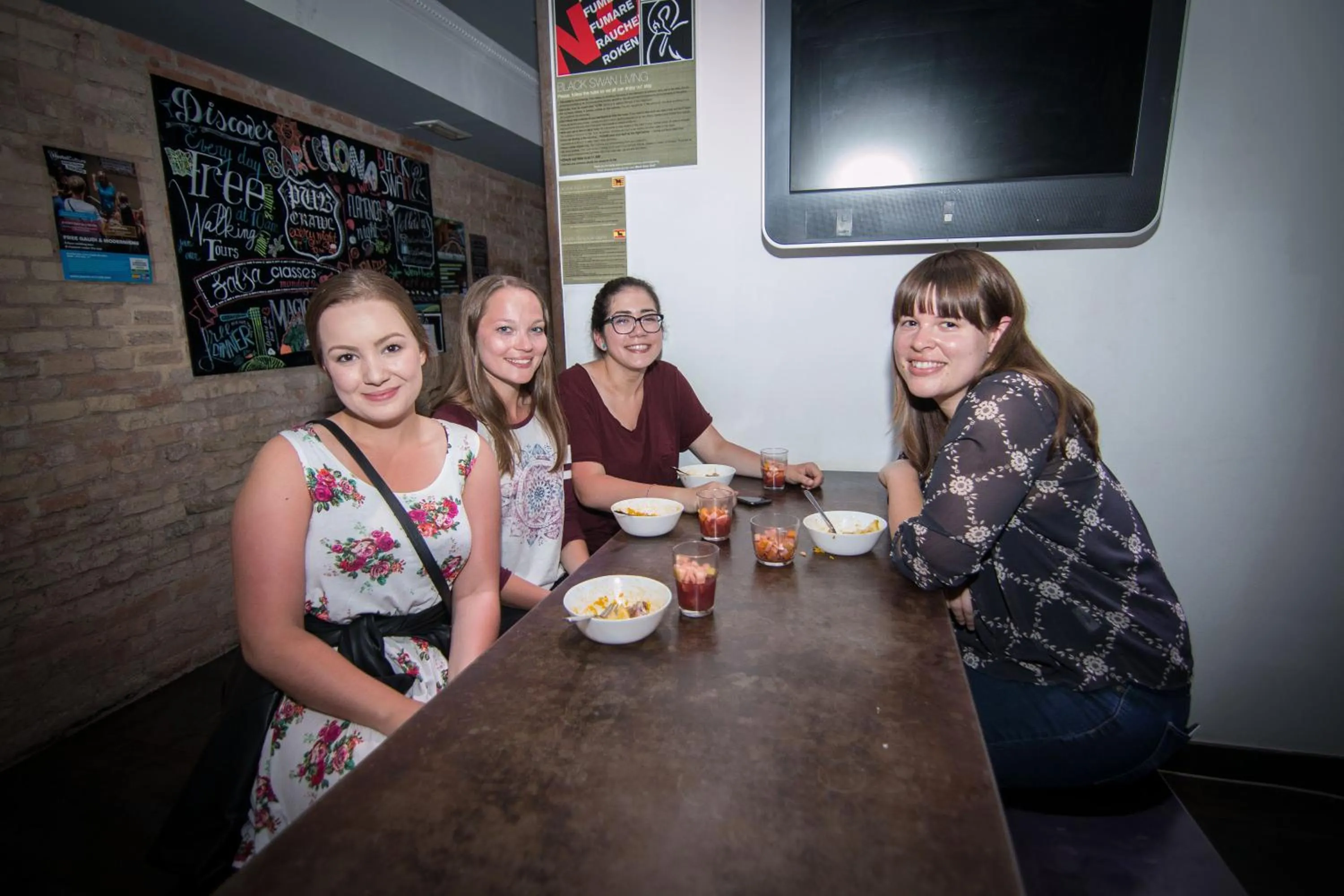 Food in Black Swan Hostel