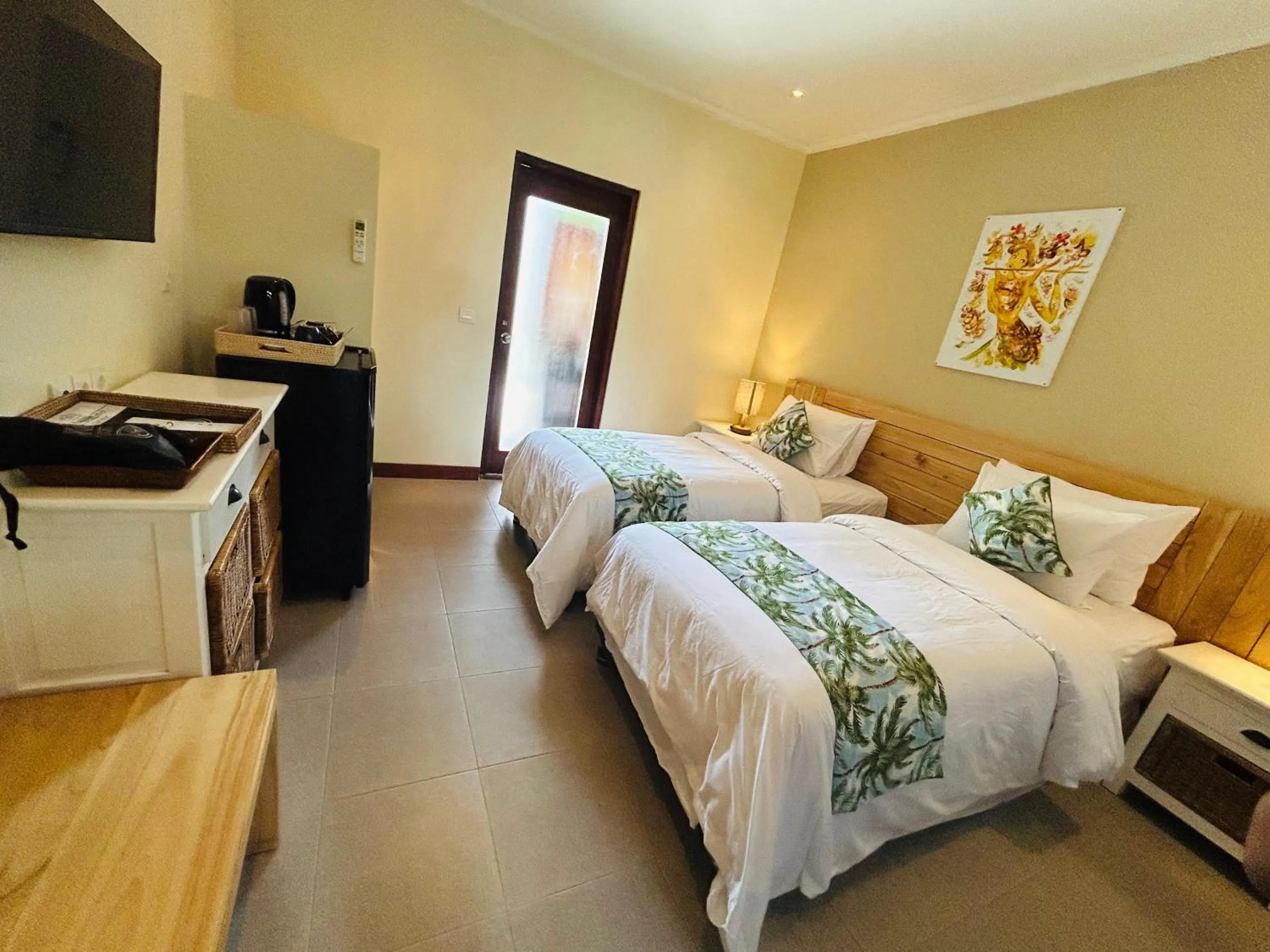 Bed in Scallywags Beach Club