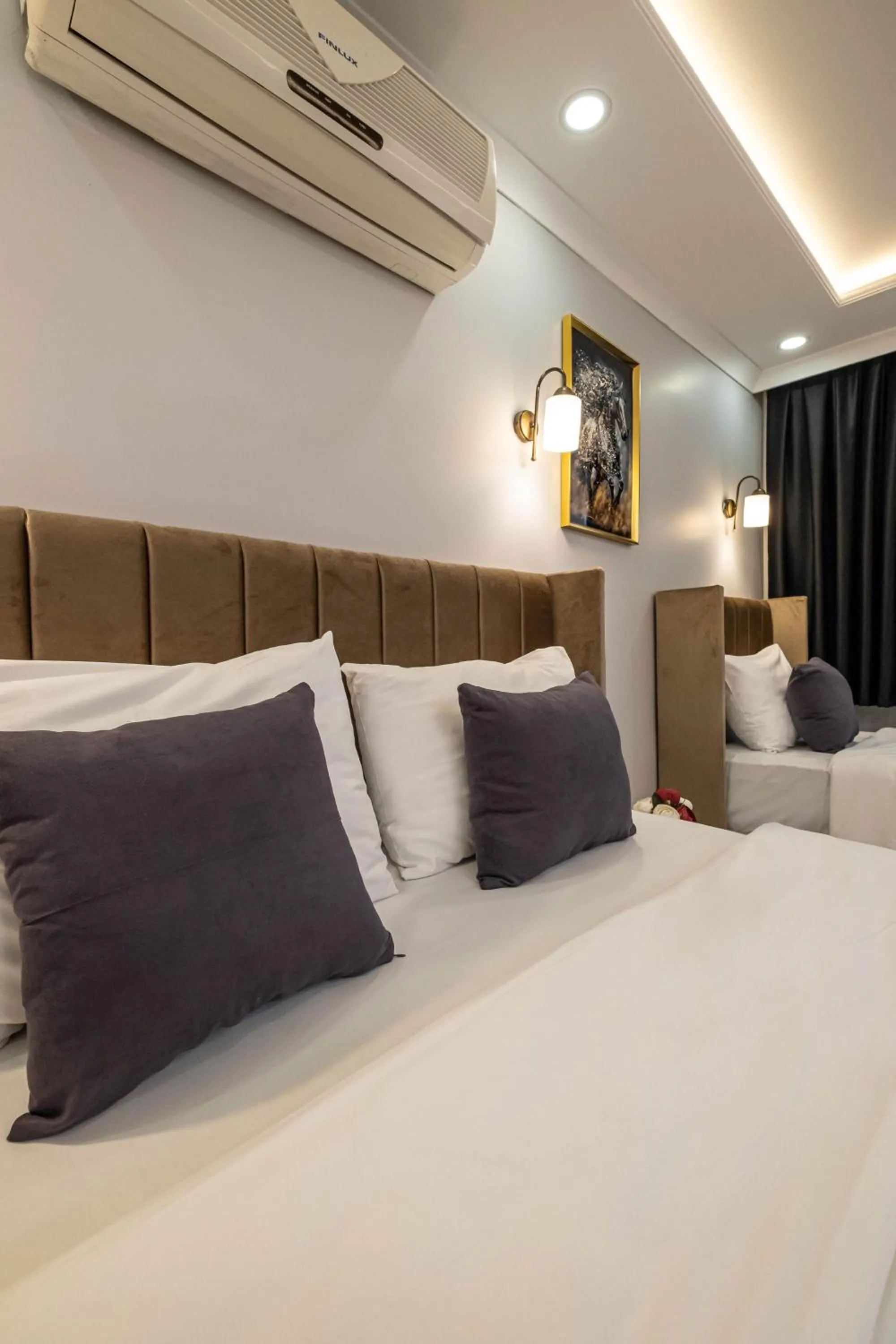 Bed in Family Istanbul Hotel