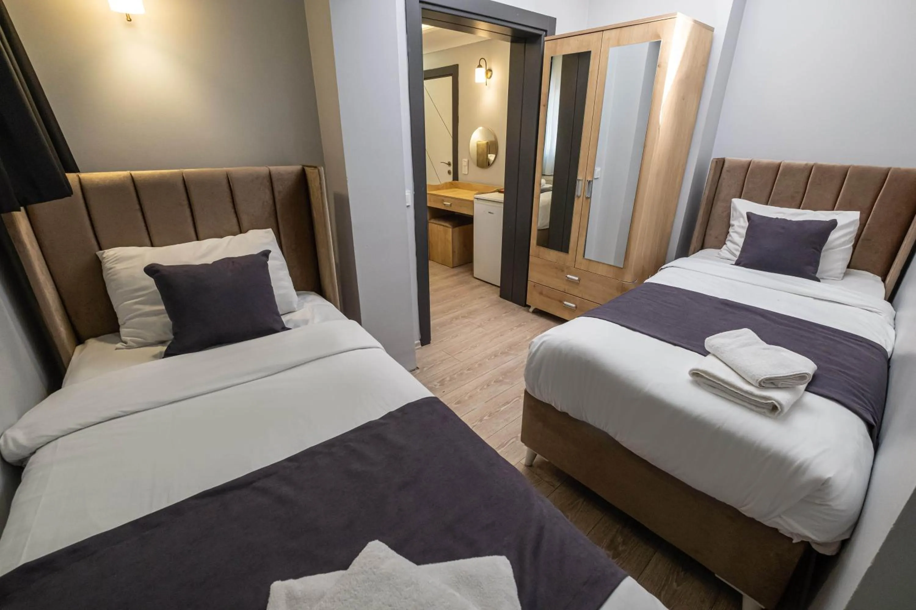 Bed in Family Istanbul Hotel