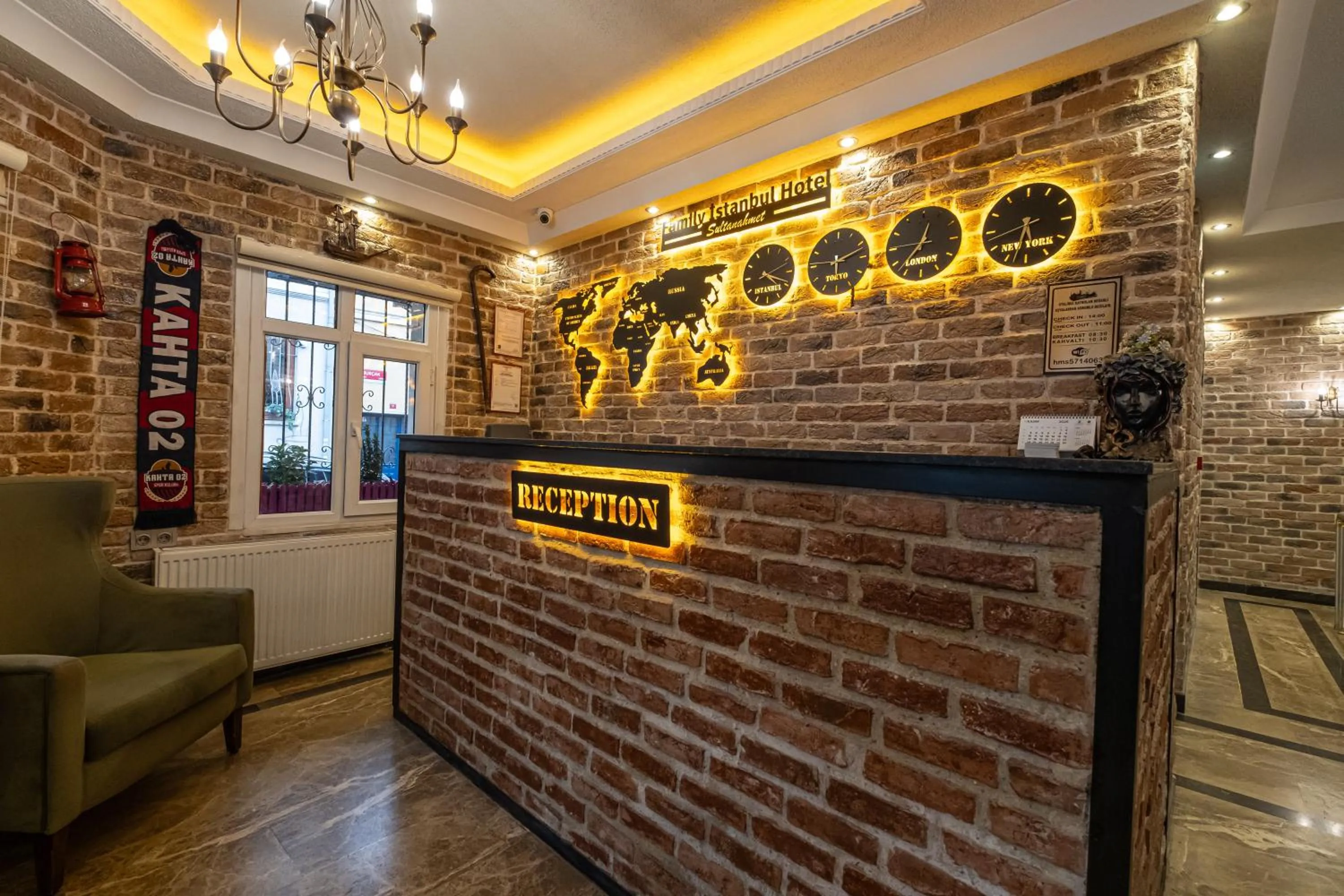 Living room in Family Istanbul Hotel