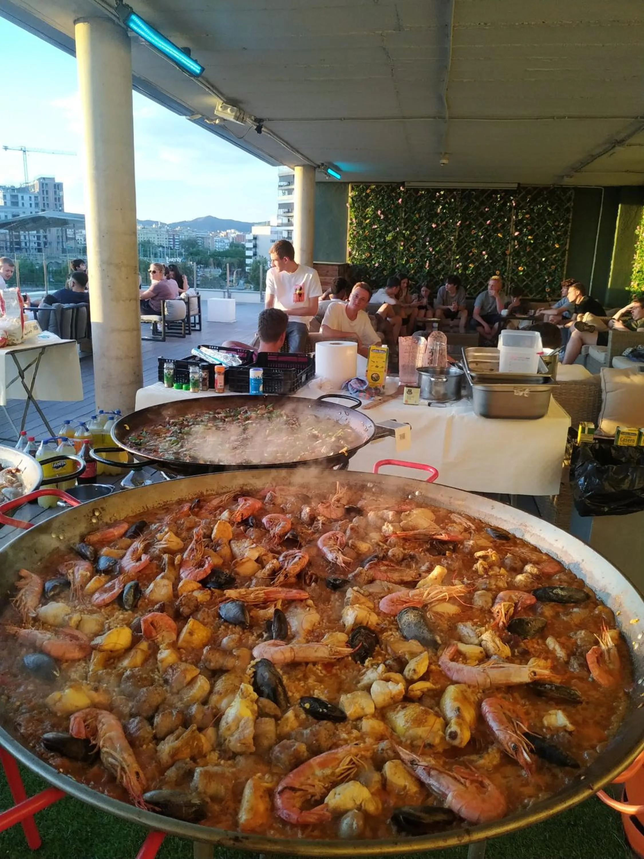 Balcony/Terrace in Twentytu Hostel Barcelona