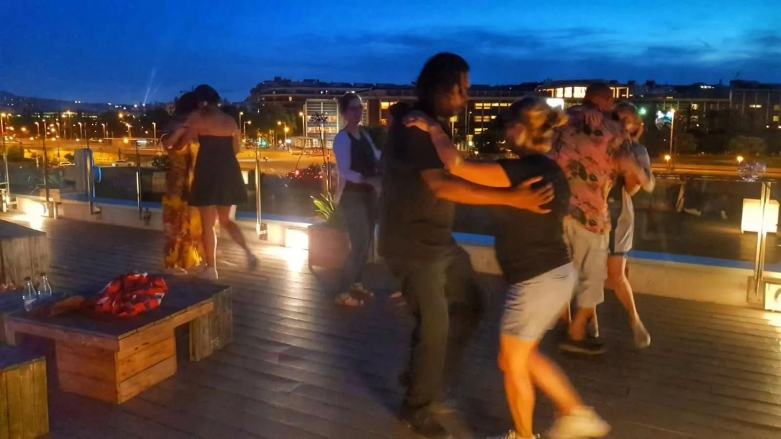 Balcony/Terrace in Twentytu Hostel Barcelona