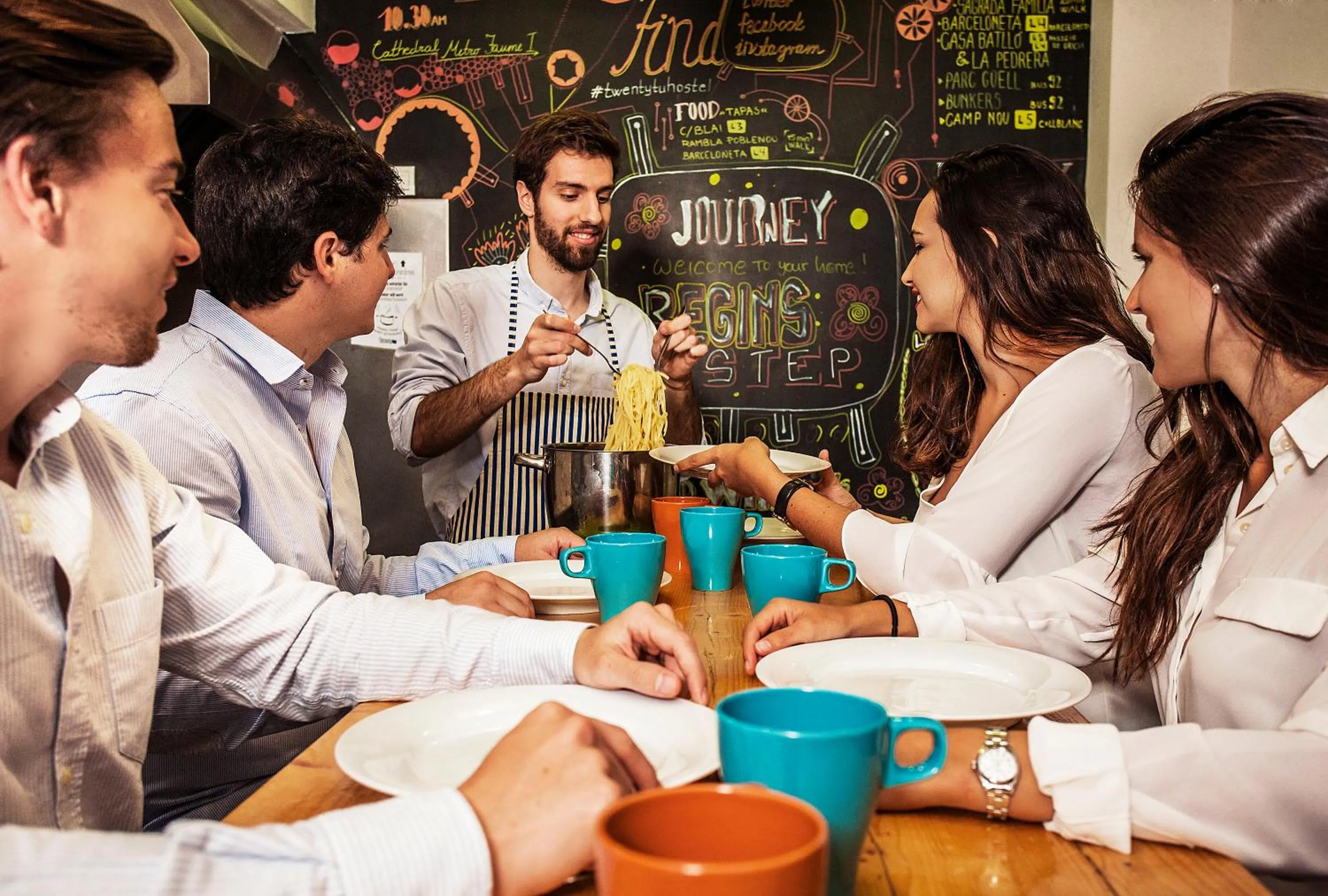 Food close-up in Twentytu Hostel Barcelona