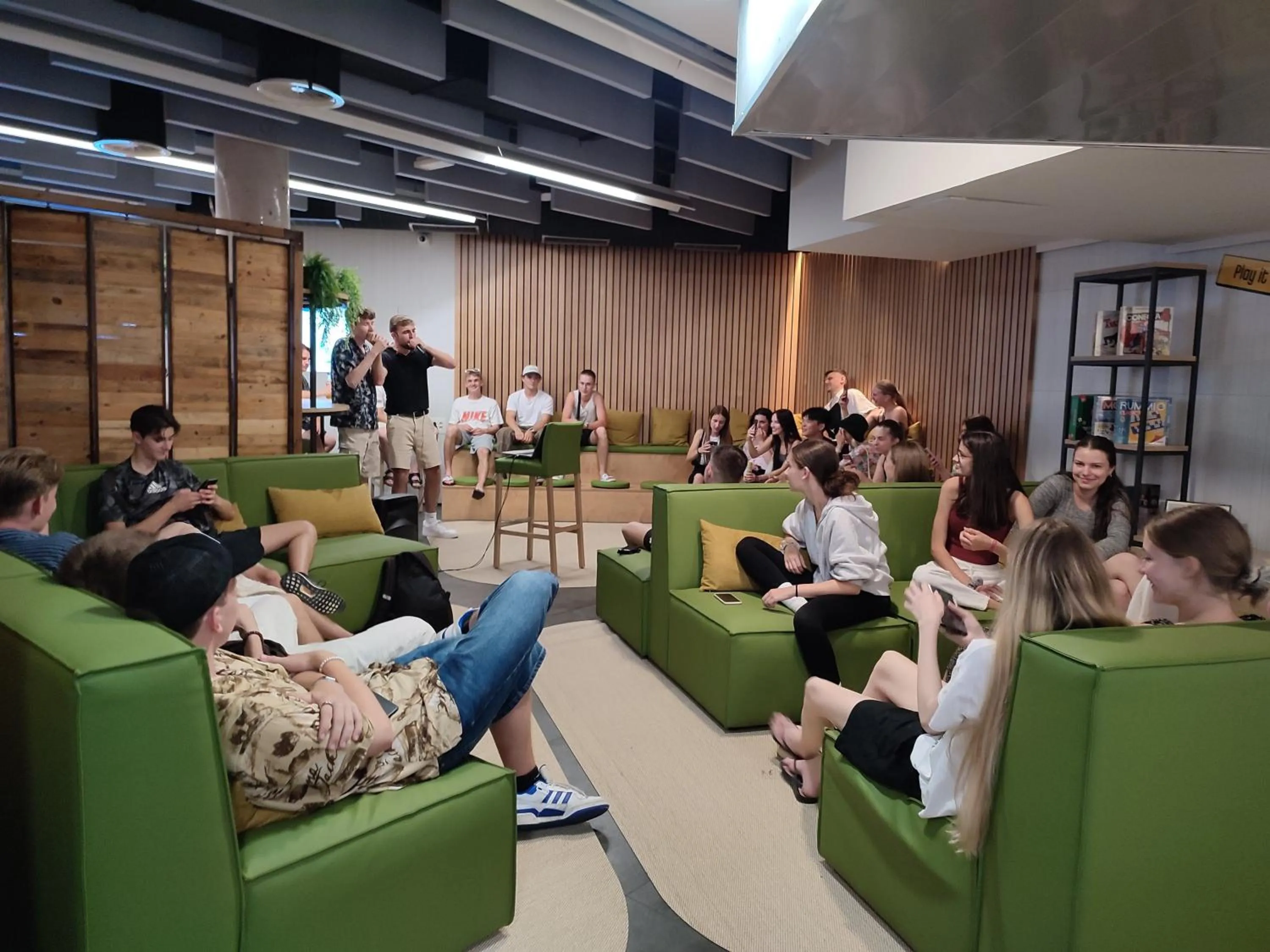 Karaoke in Twentytu Hostel Barcelona