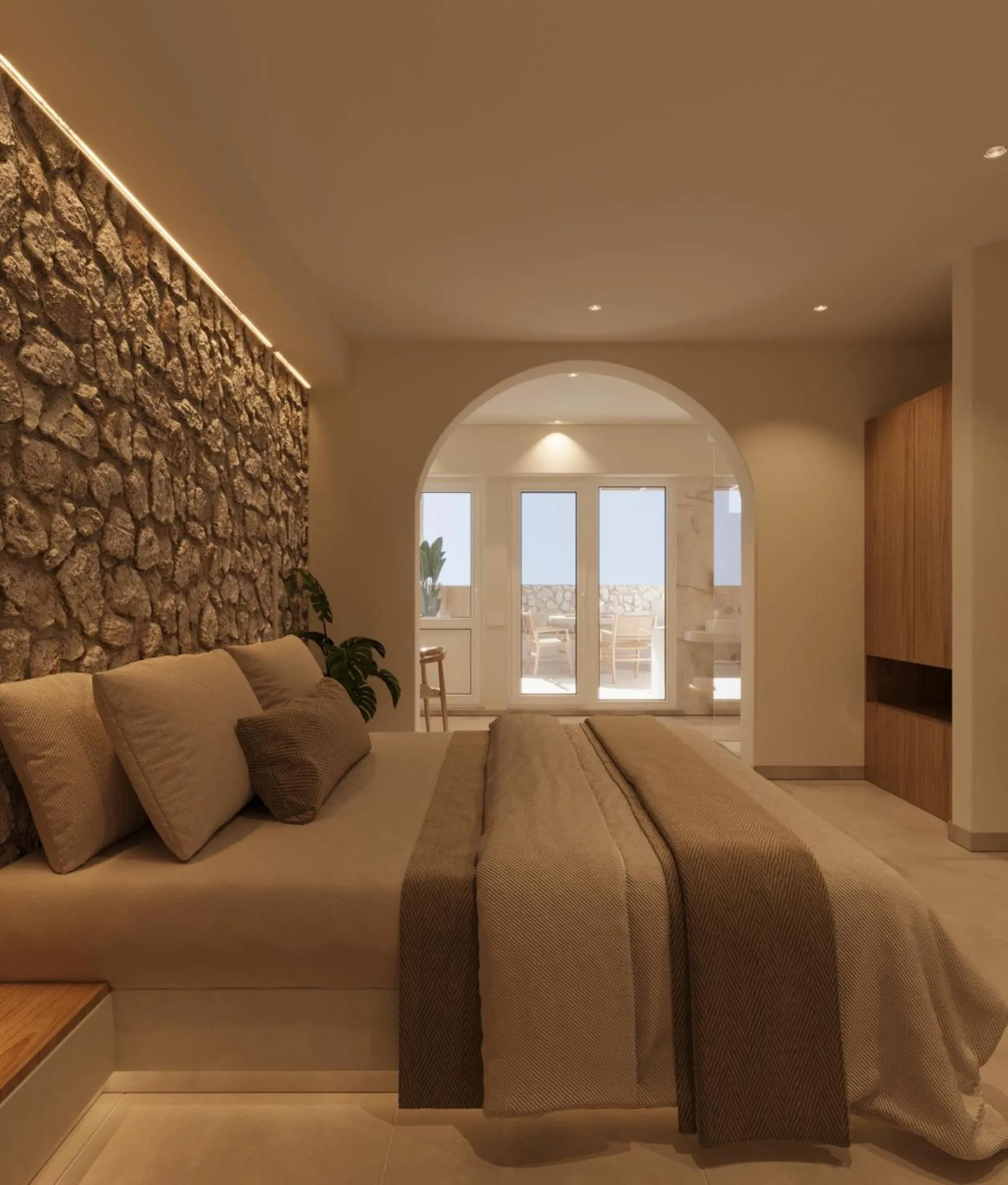 Photo of the whole room, Bed in Tinas Plus Hotel