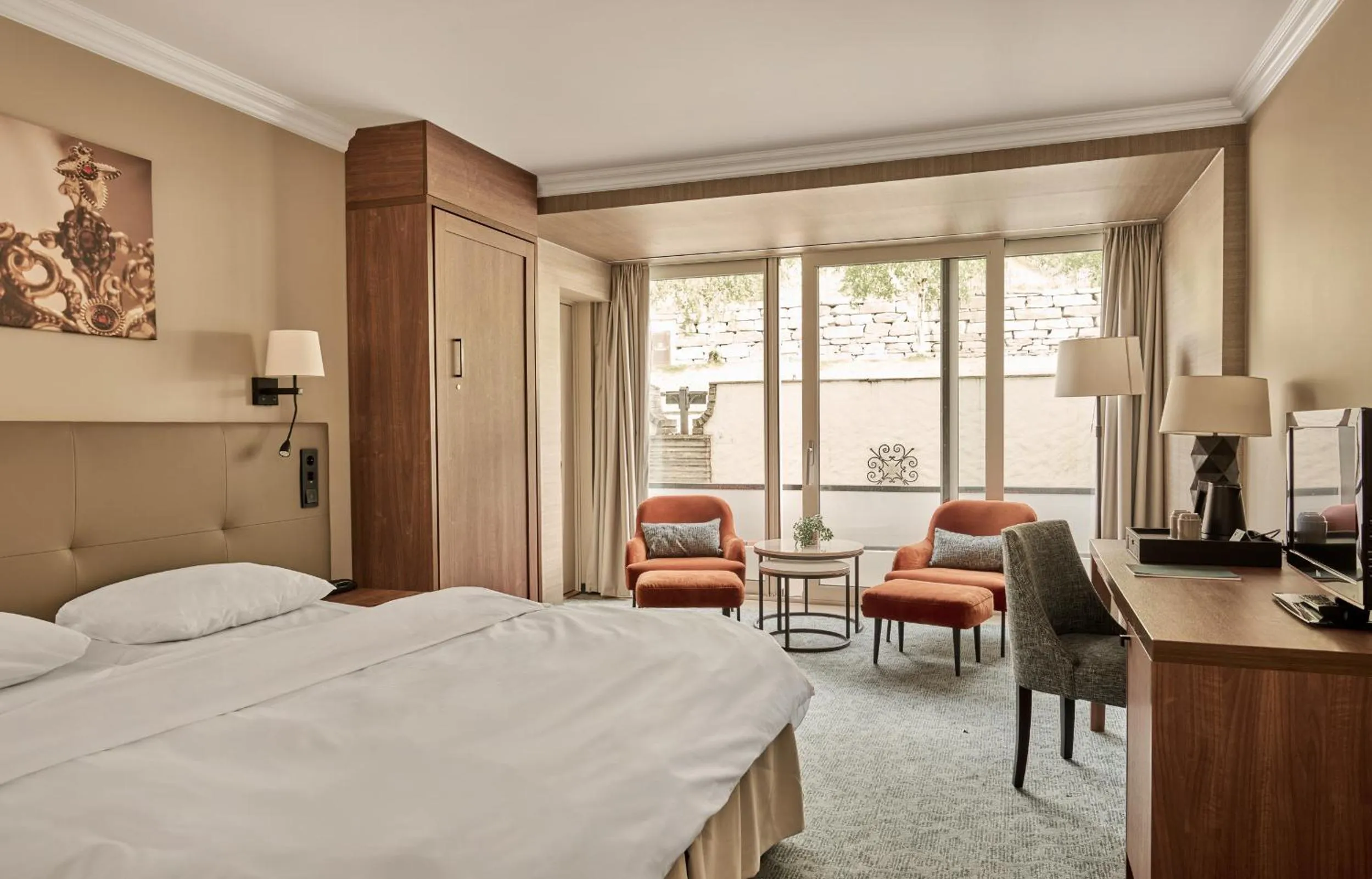 Bedroom, Bed in Hotel Ullensvang