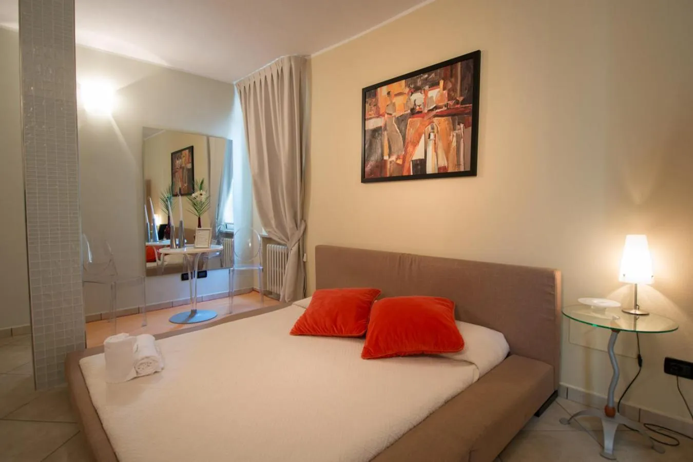 Bed in Relais Corte Bergamini