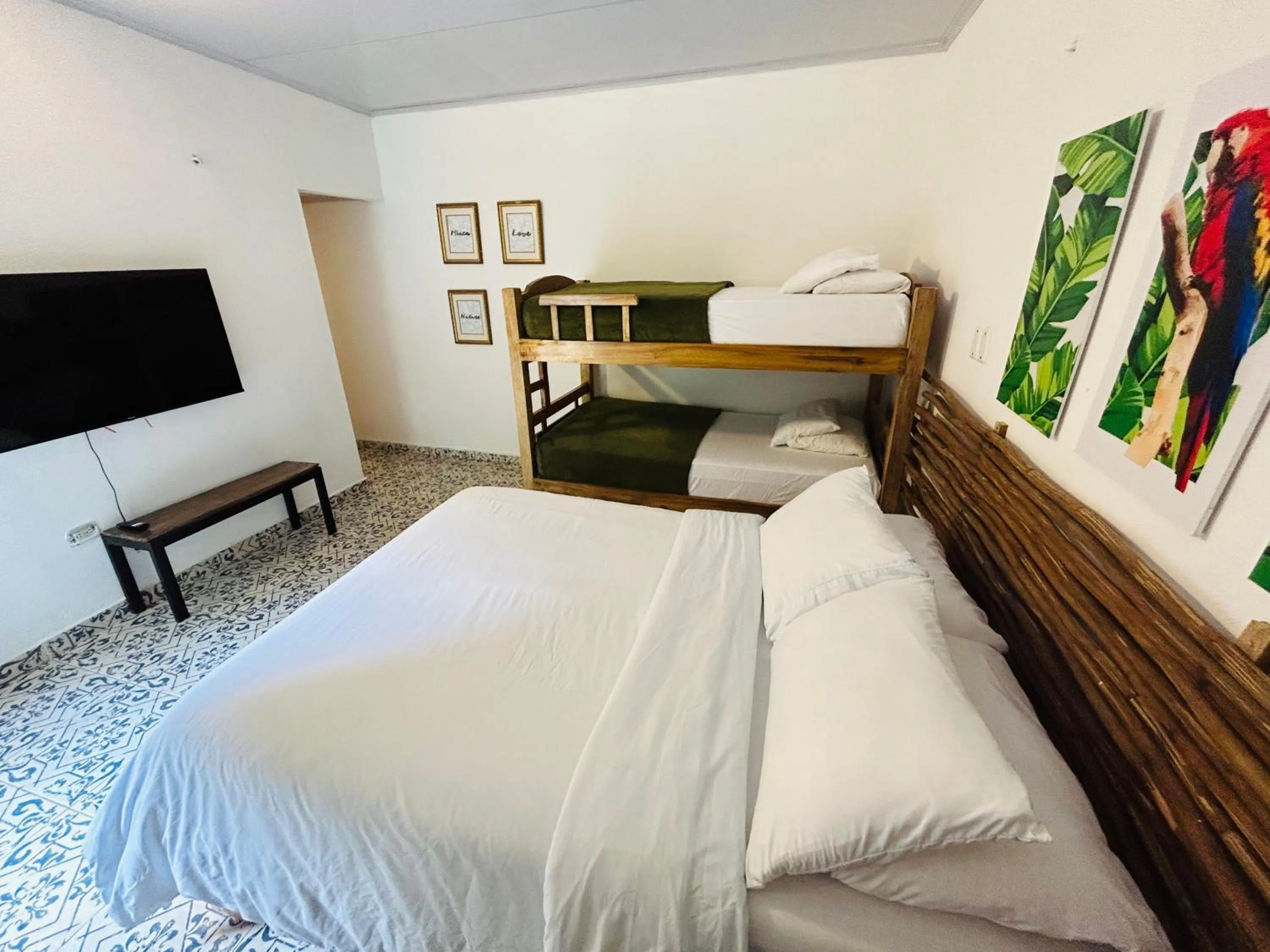 Bed in Costeño River Minca