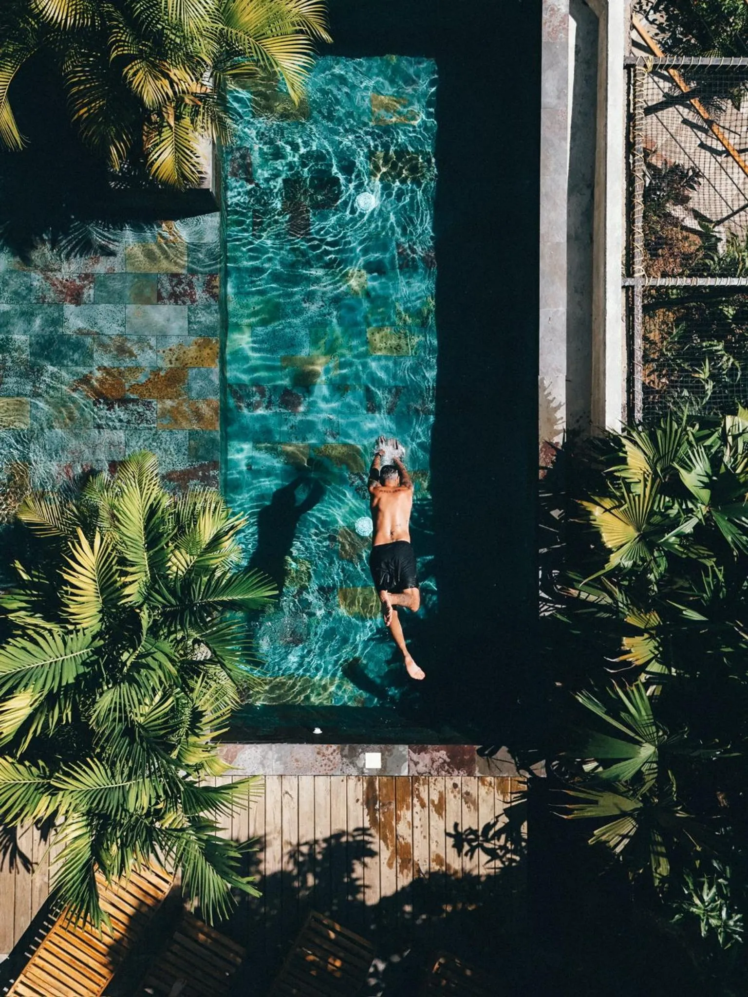 Pool view in Costeño River Minca