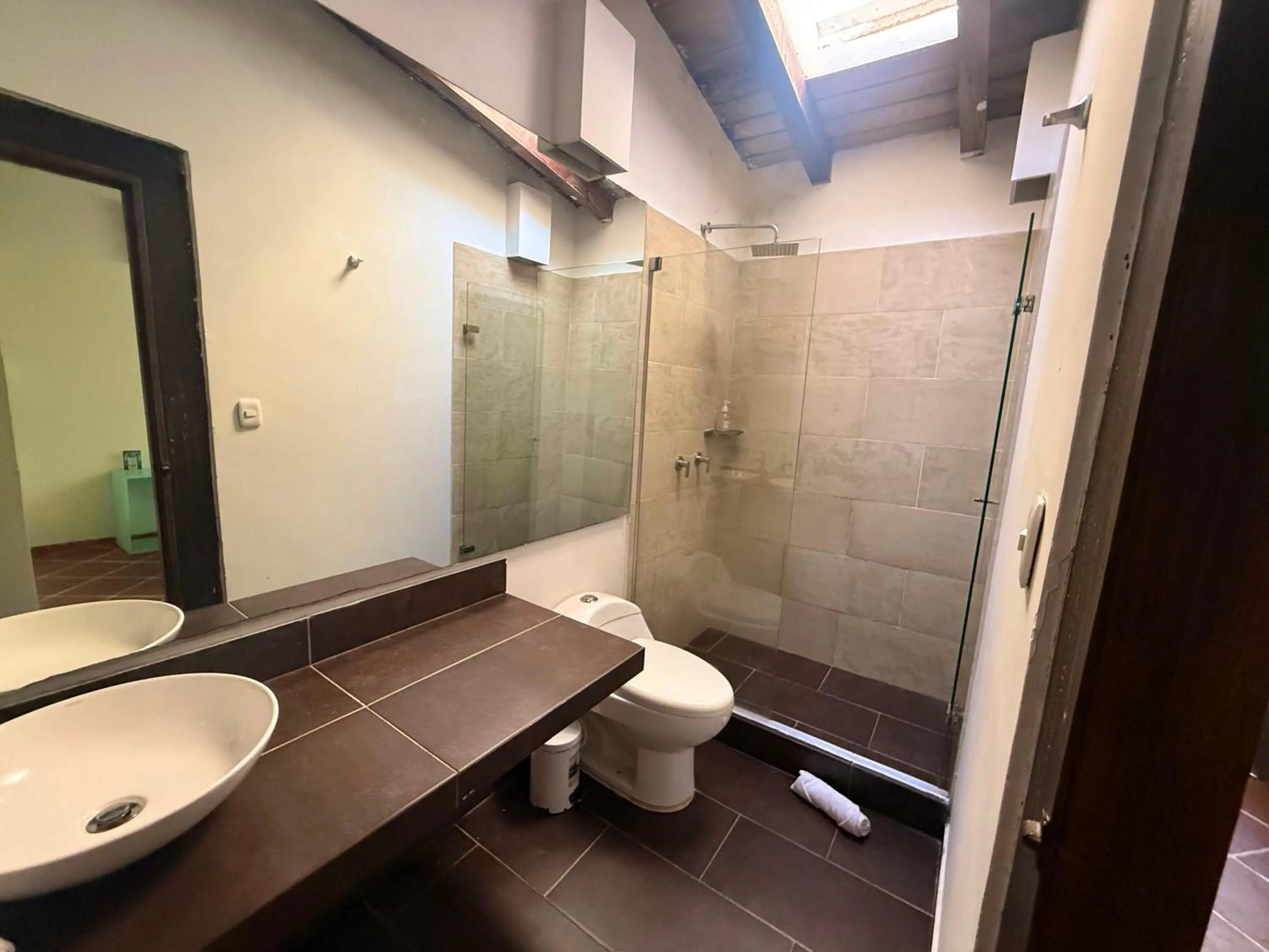 Shower in Costeño River Minca