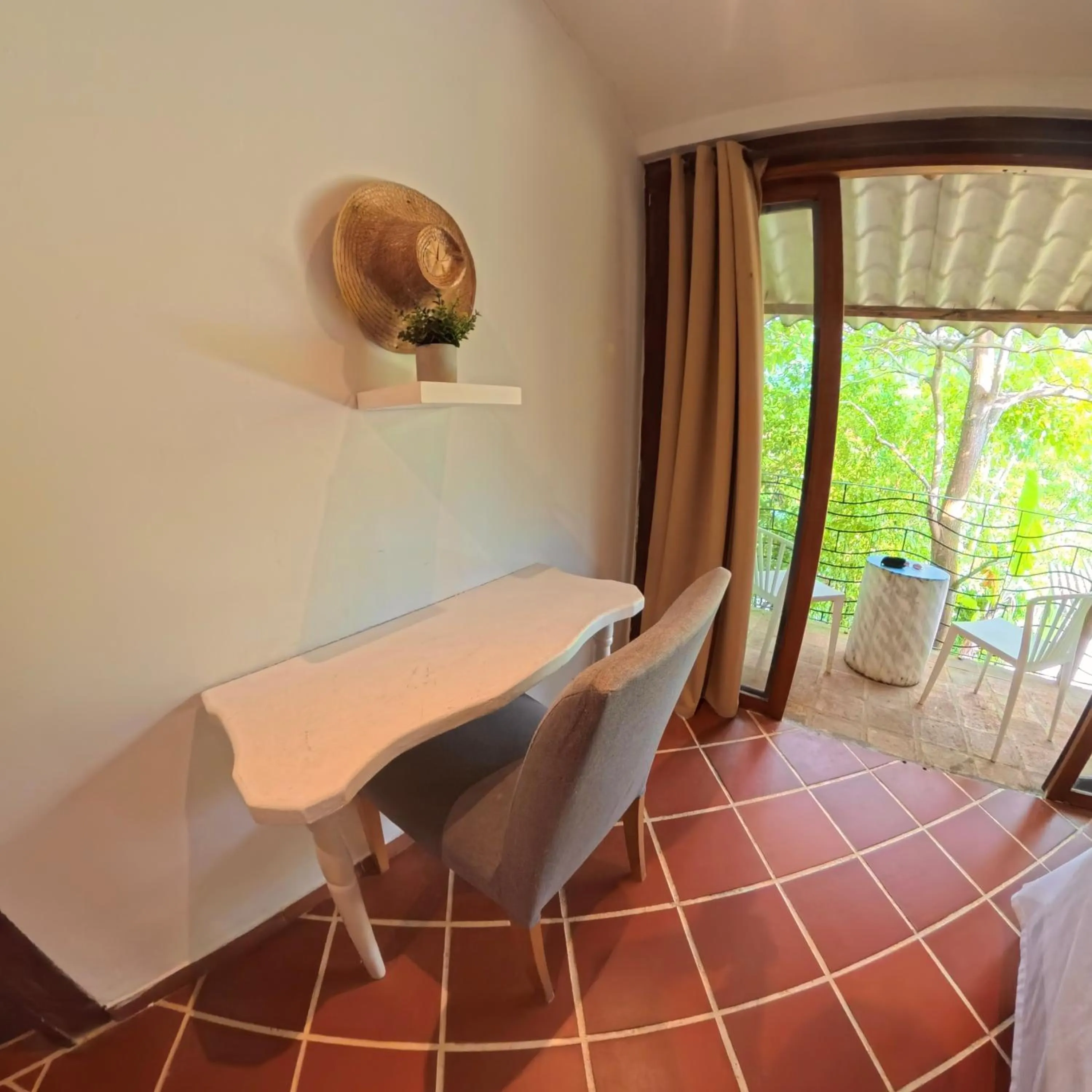 Seating area in Costeño River Minca