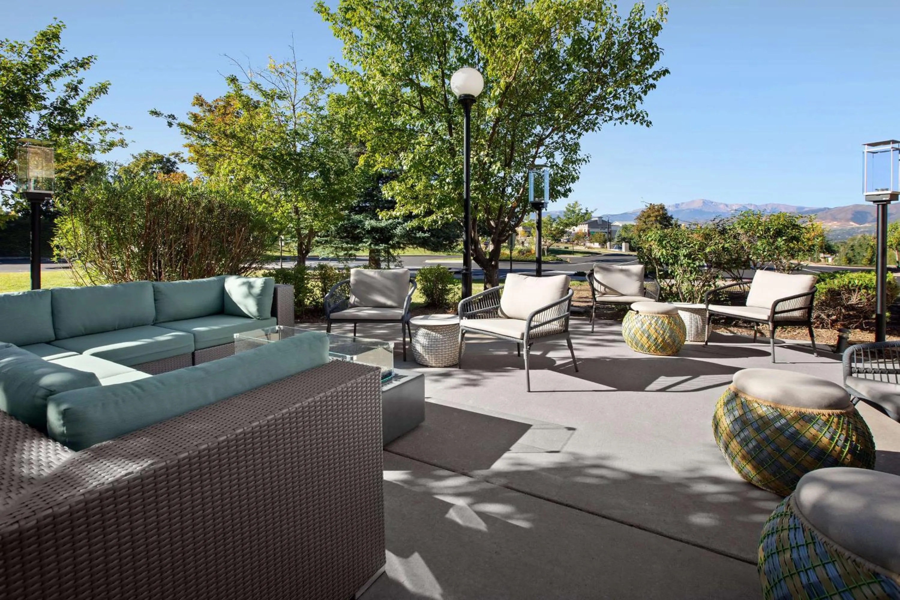 Patio in Hilton Garden Inn Colorado Springs North