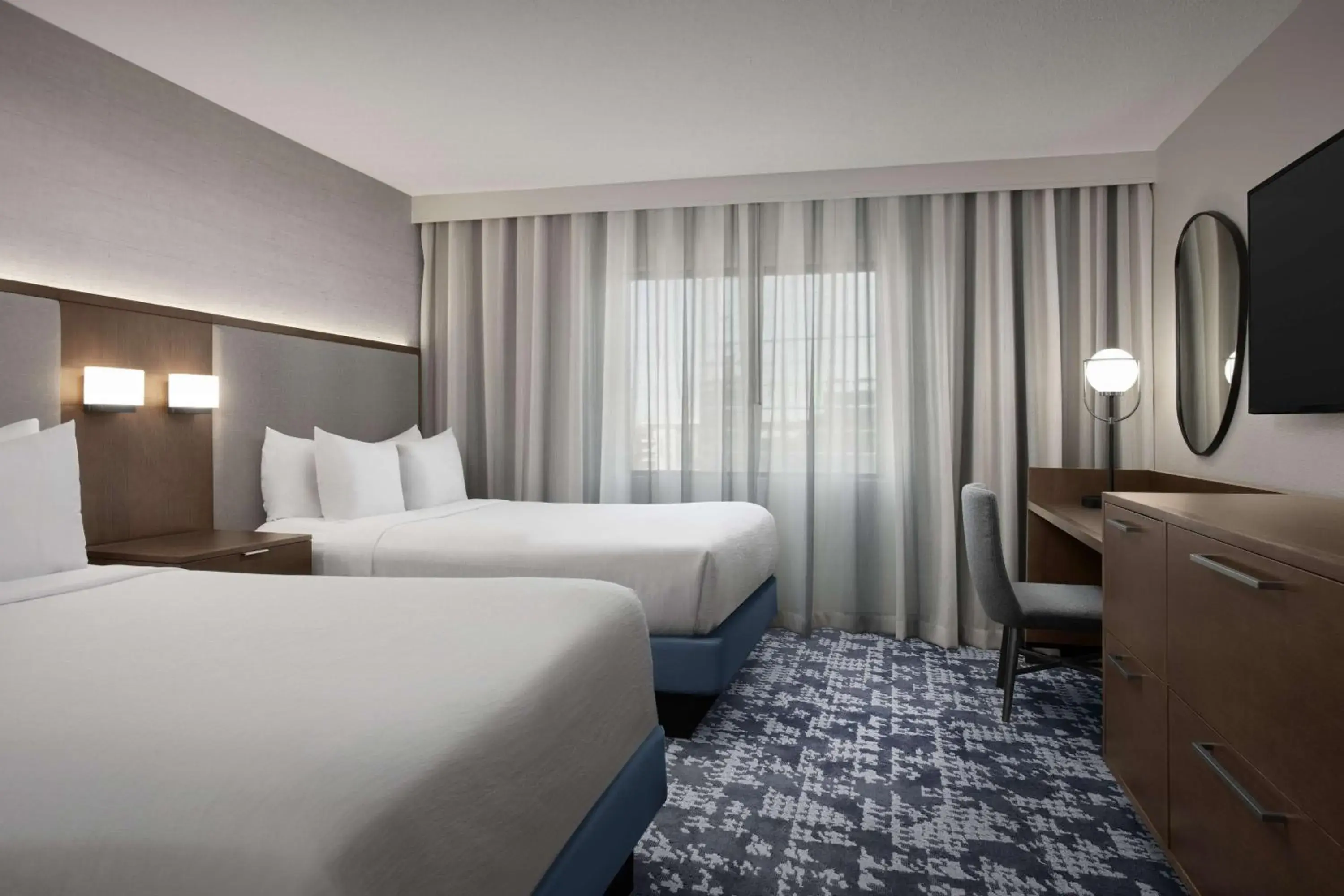 Premium Suite with Two Double Beds in Embassy Suites by Hilton Dallas Near the Galleria Premium Suite with Two Double Beds in Embassy Suites by Hilton Dallas Near the Galleria