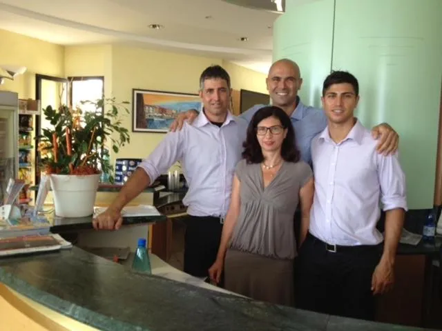 People in Hotel Garden