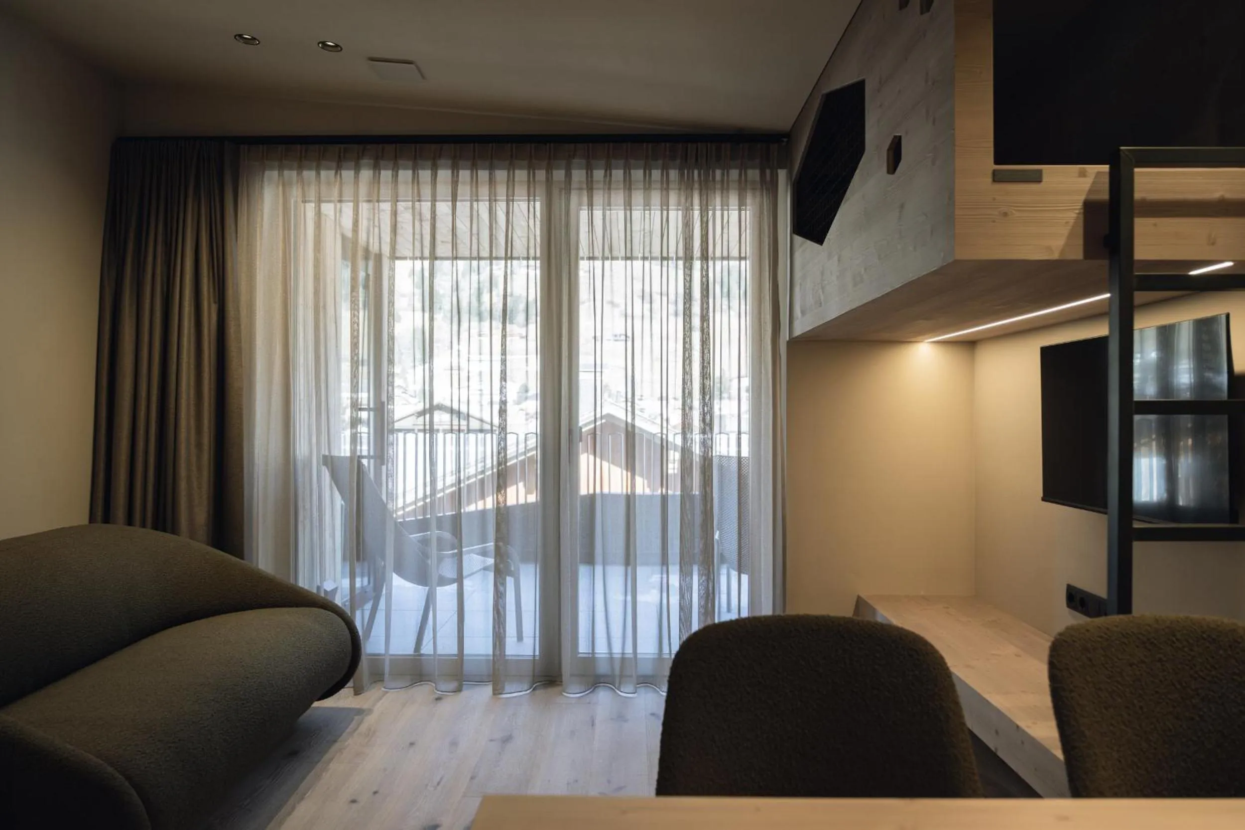 Living room, Bed in Haunold Homes