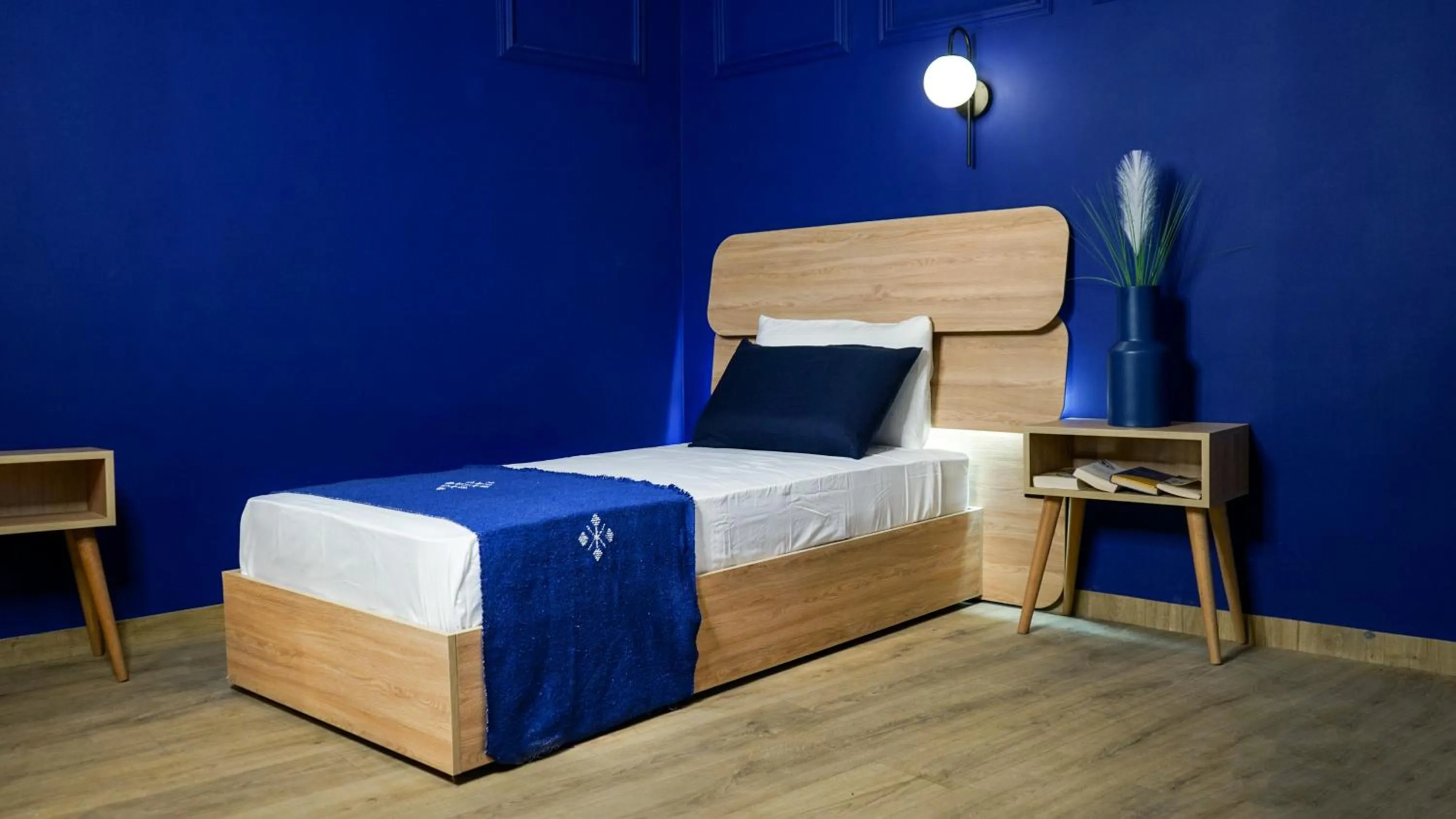 Bed in Riad Dar El Ouedghiri