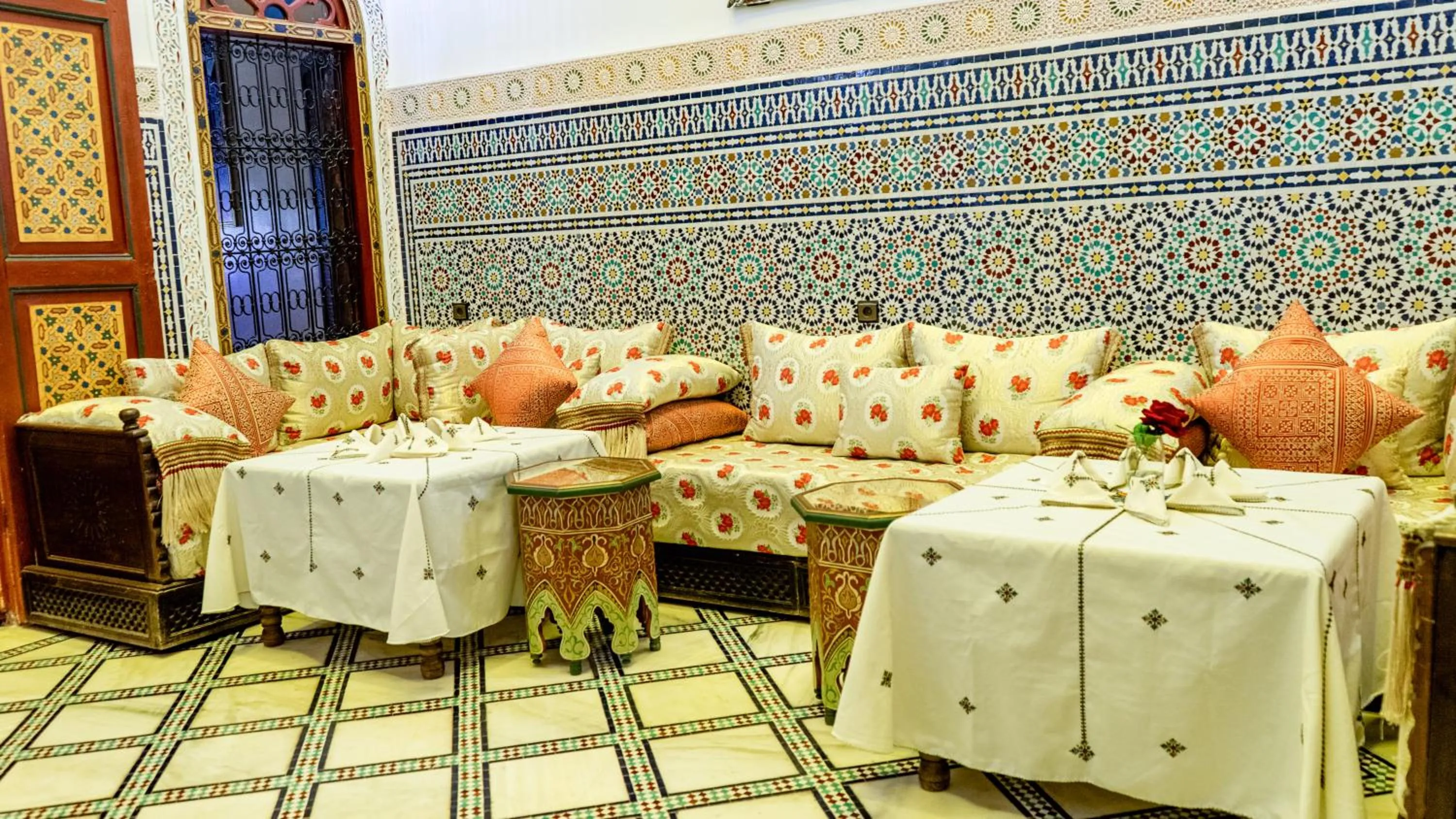 Living room in Riad Dar El Ouedghiri