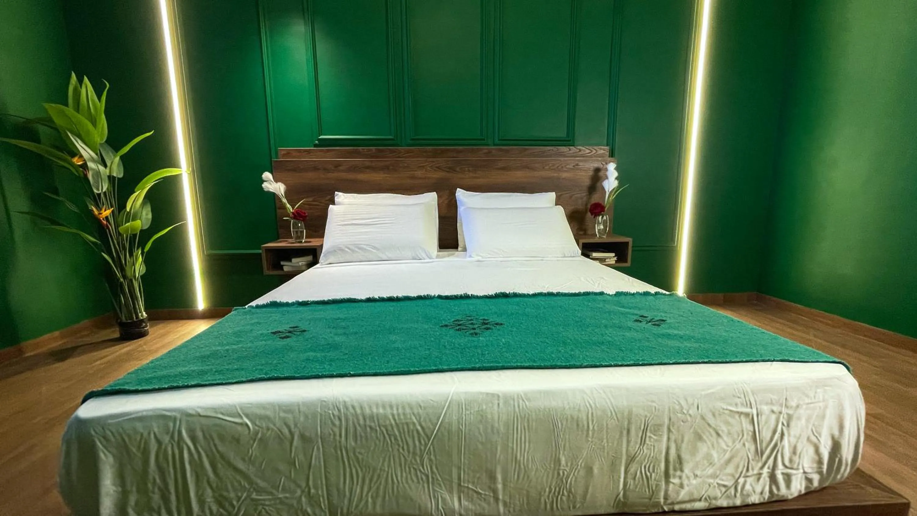 Bed in Riad Dar El Ouedghiri