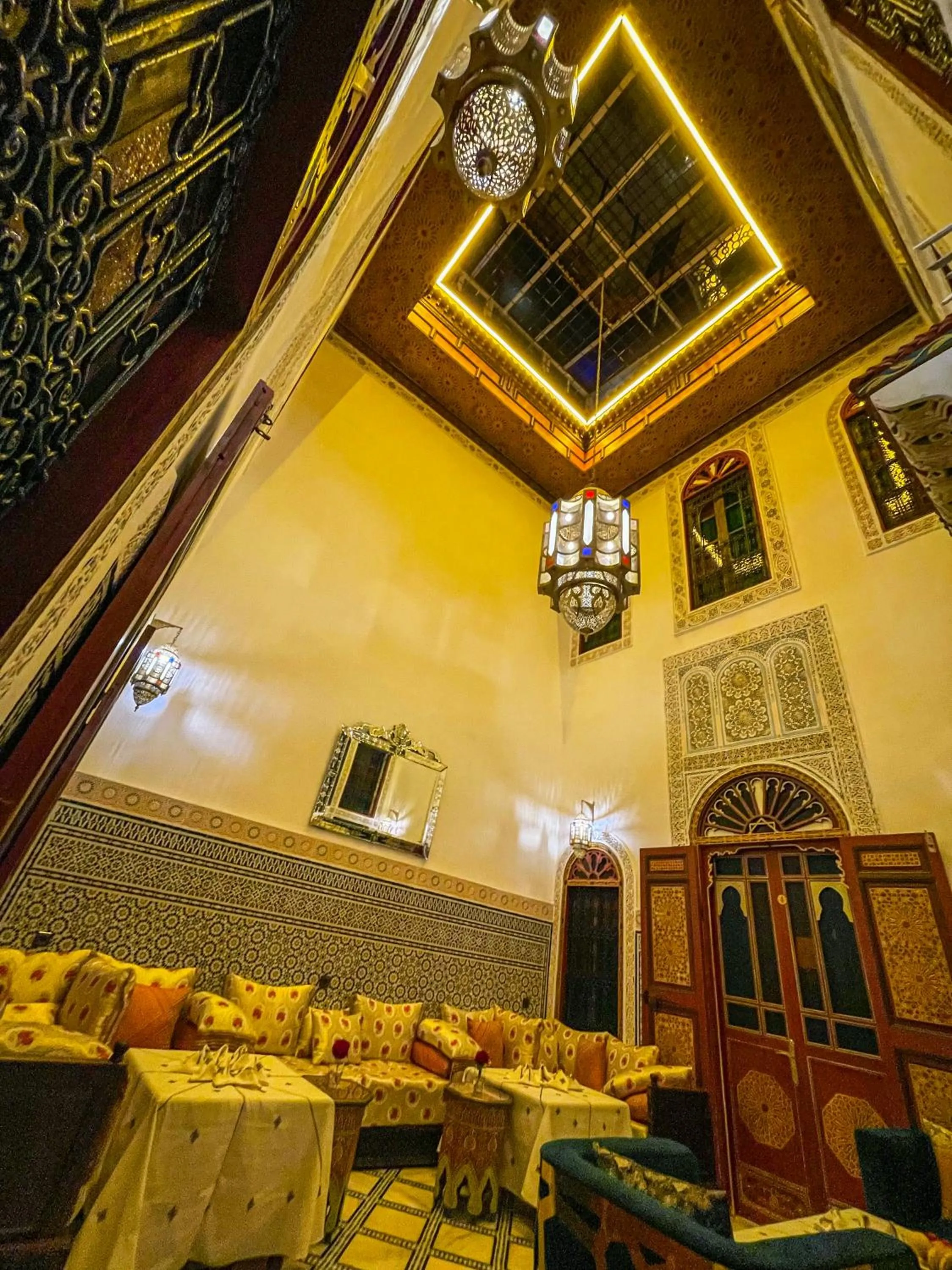 Living room in Riad Dar El Ouedghiri