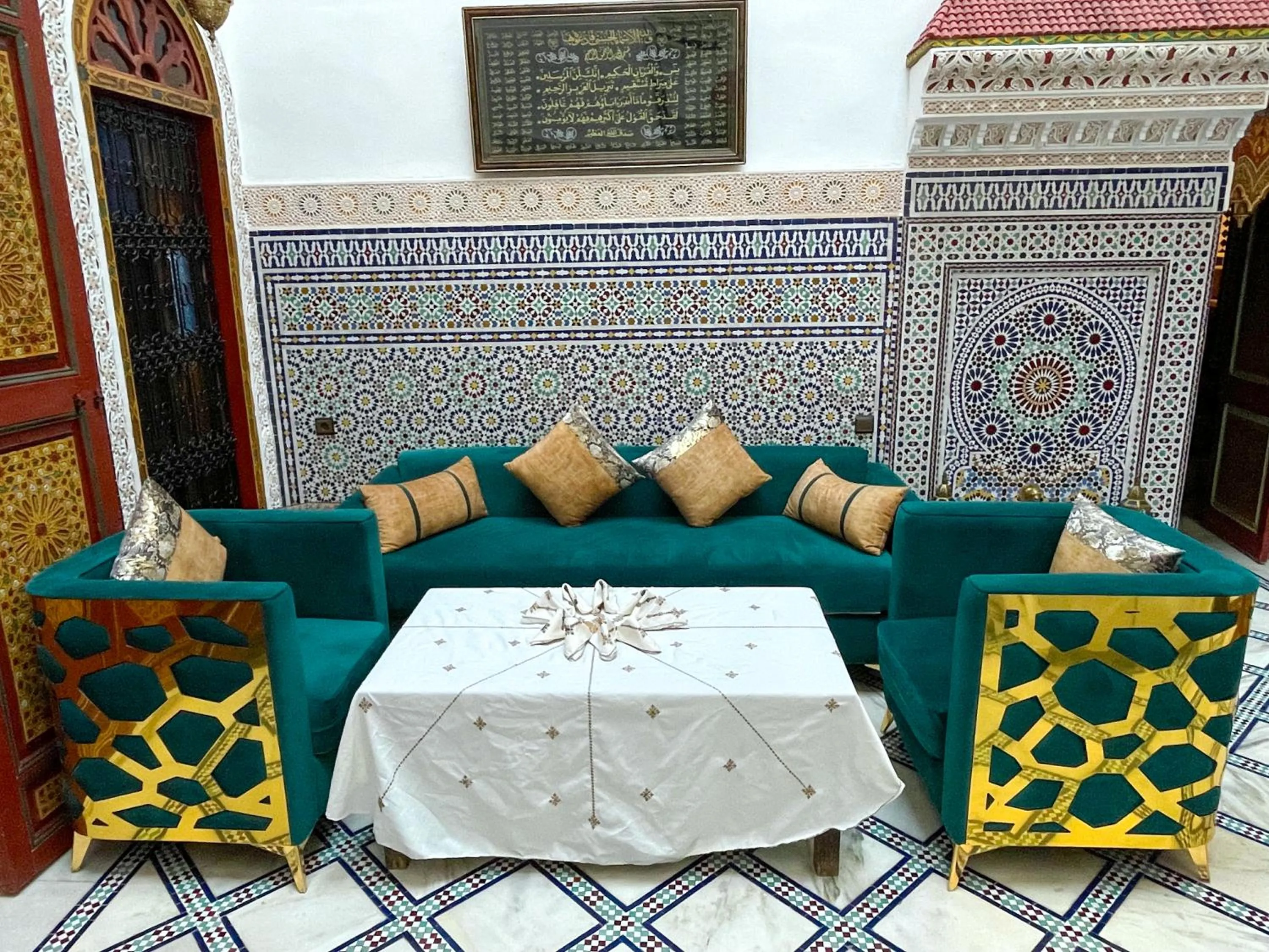 Living room in Riad Dar El Ouedghiri
