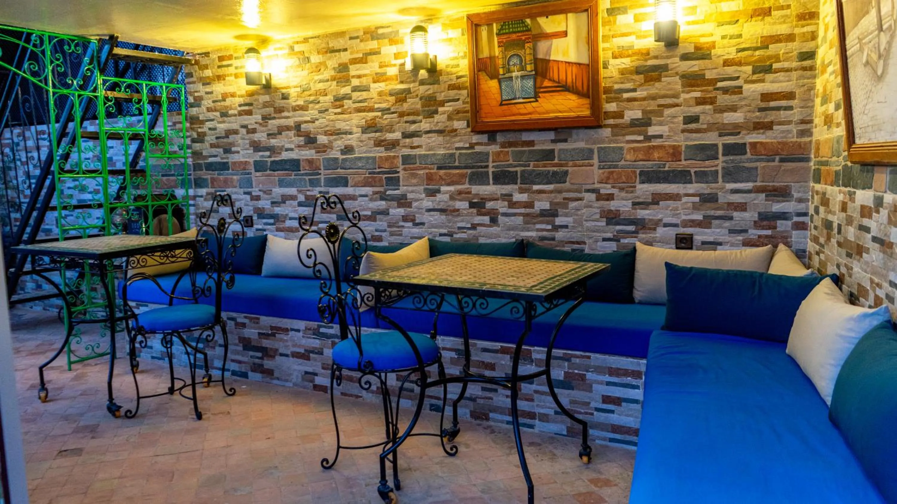 Living room in Riad Dar El Ouedghiri