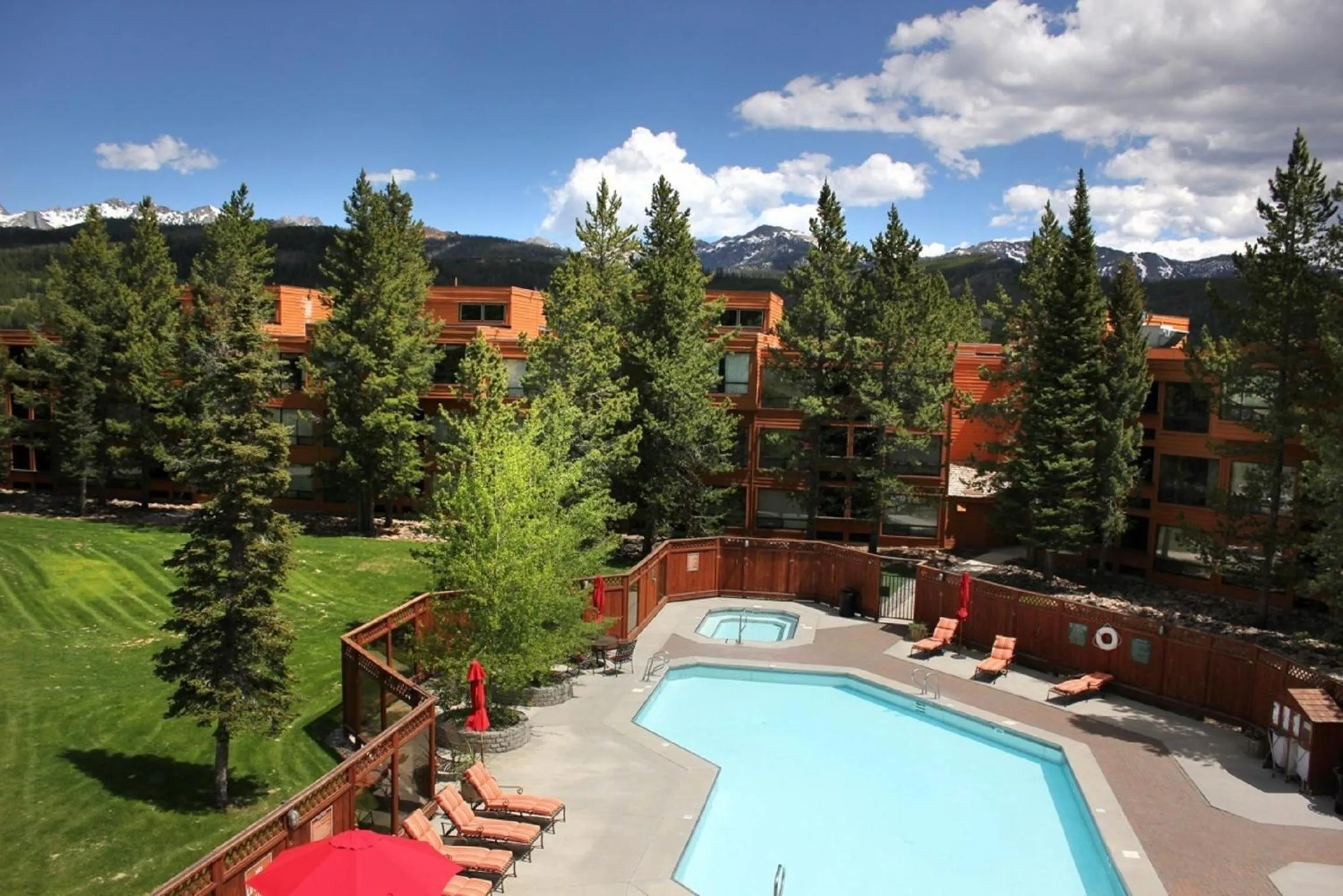 Swimming pool in Huntley Lodge at Big Sky Resort