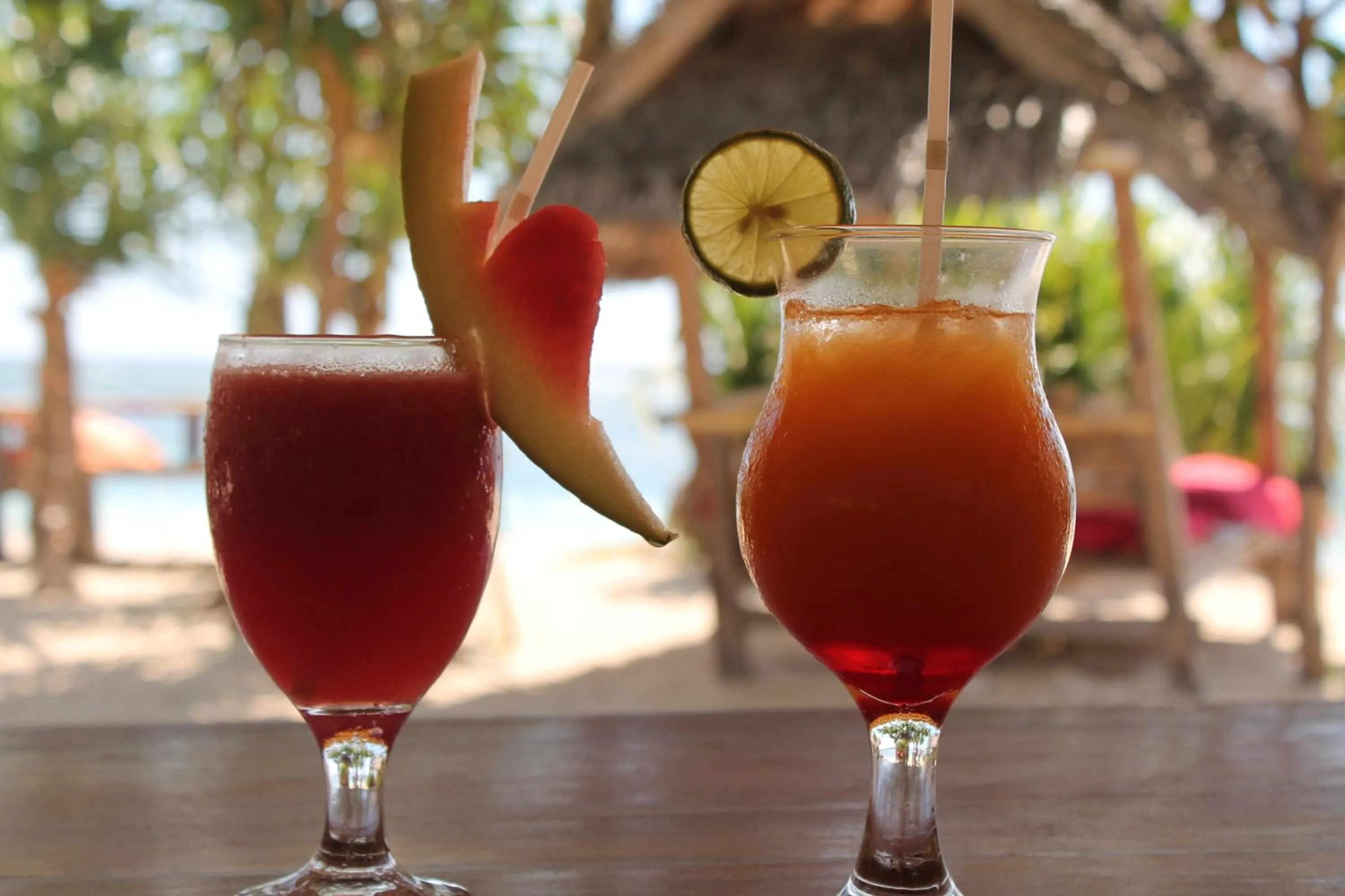 Drinks in Island View Bar & Bungalow