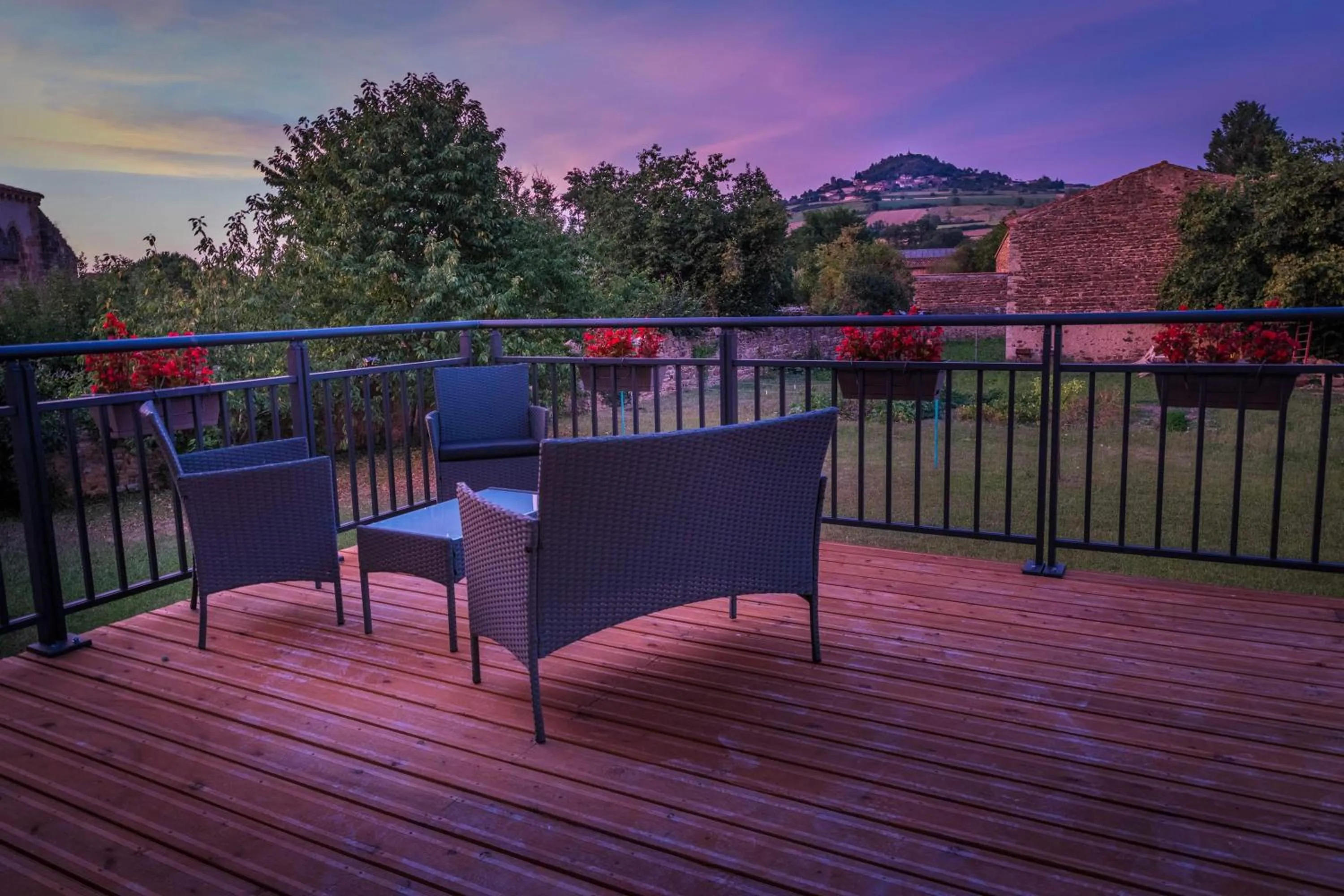 Garden view in La chenevière