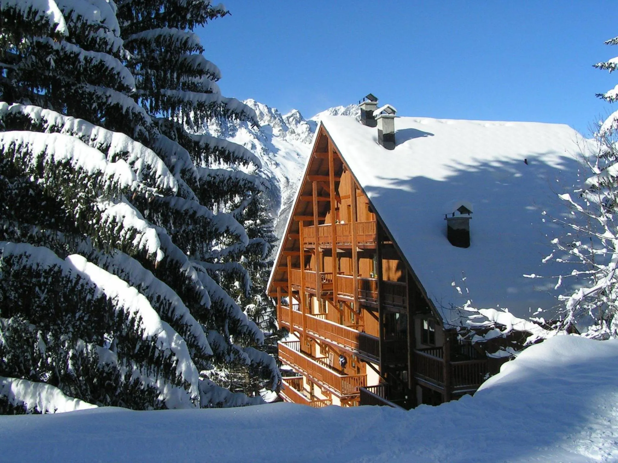 Winter in Chalet des Neiges Oz en Oisans