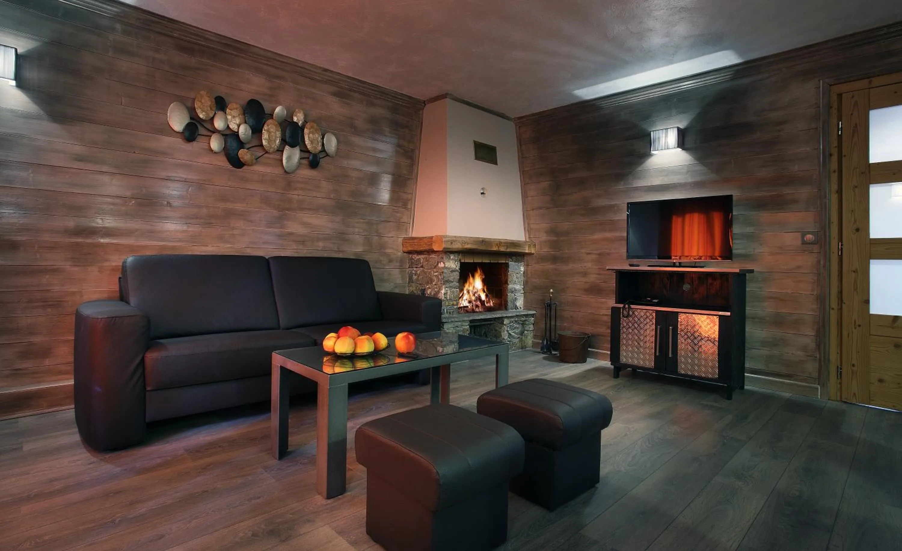 Living room in Chalet des Neiges Hermine