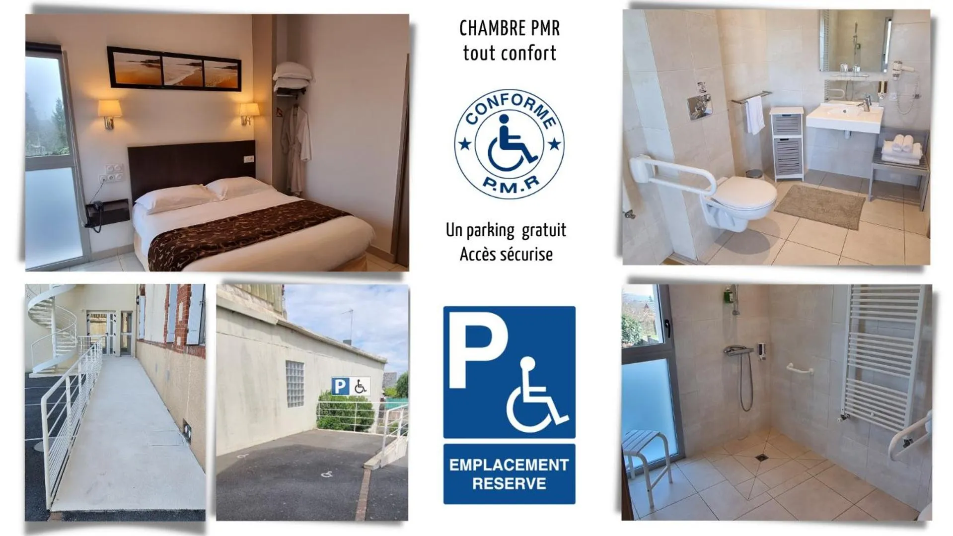 Facility for disabled guests in Hotel le Bellevue