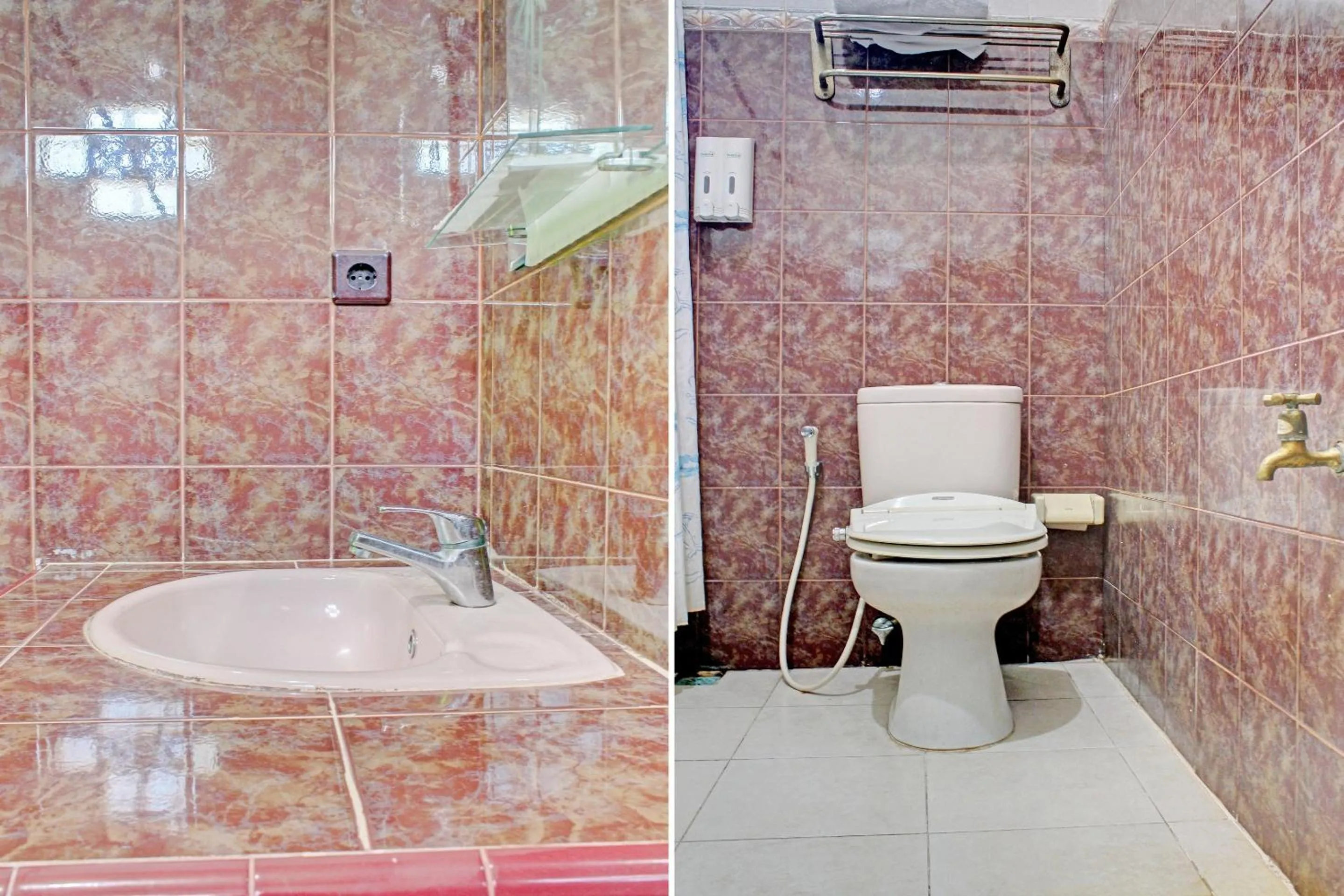 Bathroom in Capital O 90417 Hotel Batu Suli Internasional