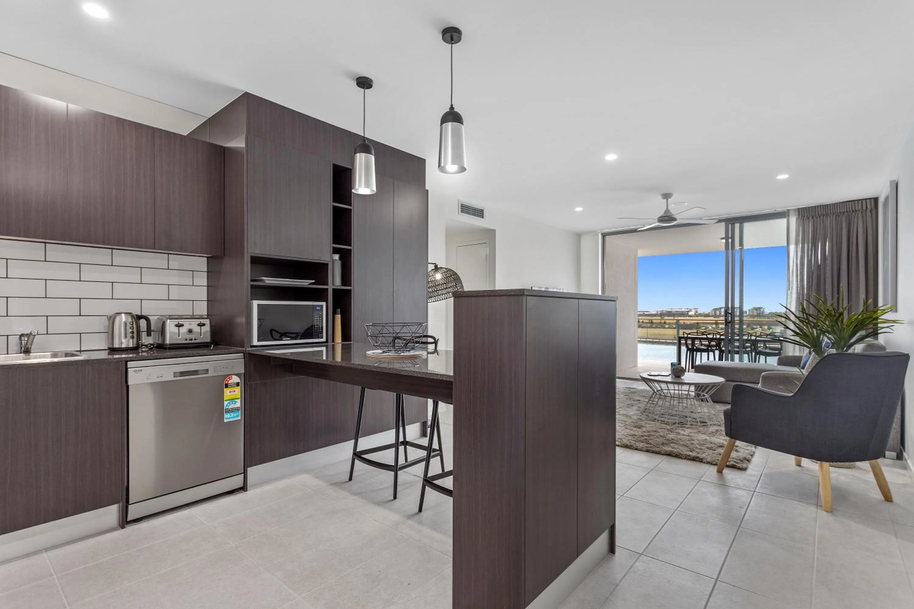 Kitchen or kitchenette in North Shore Oceanside Kawana