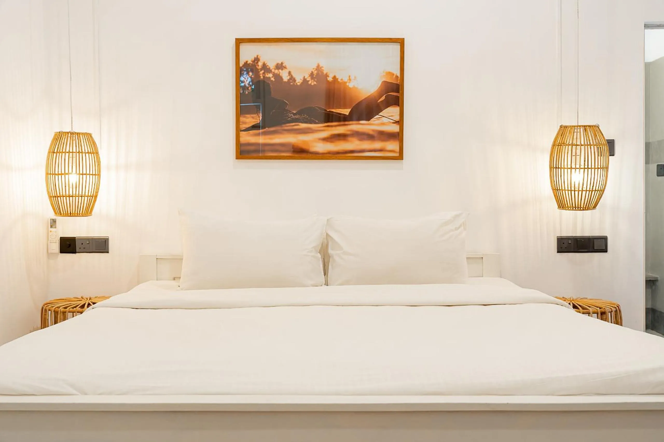 Bed in Lucky's Surf Camp