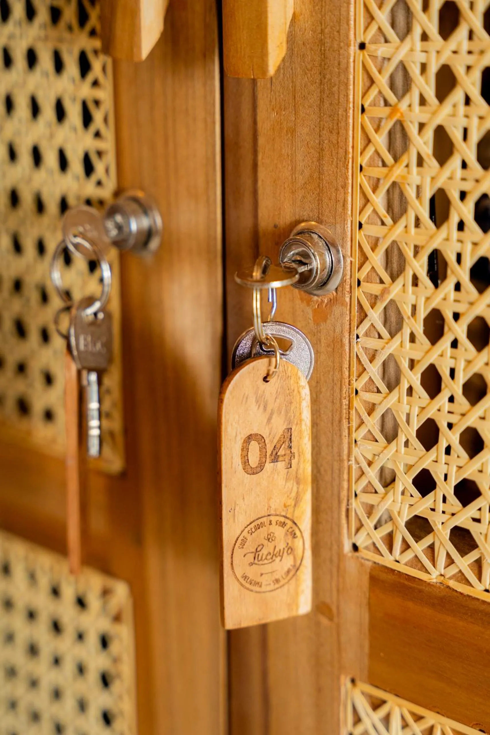 Decorative detail in Lucky's Surf Camp